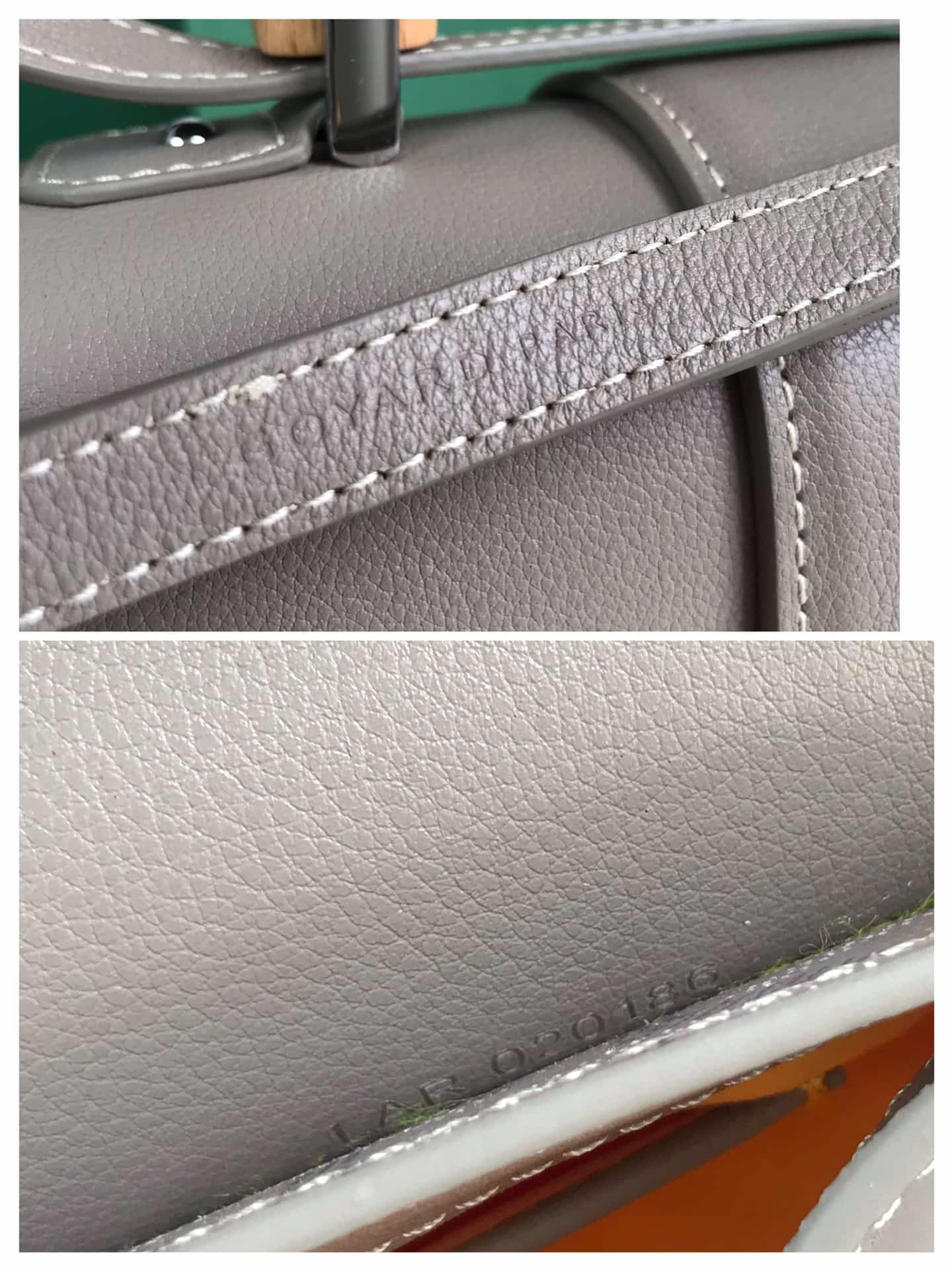 Saïgon PM Bag Goyardine Canvas & Clamecy Cowhide Grey High