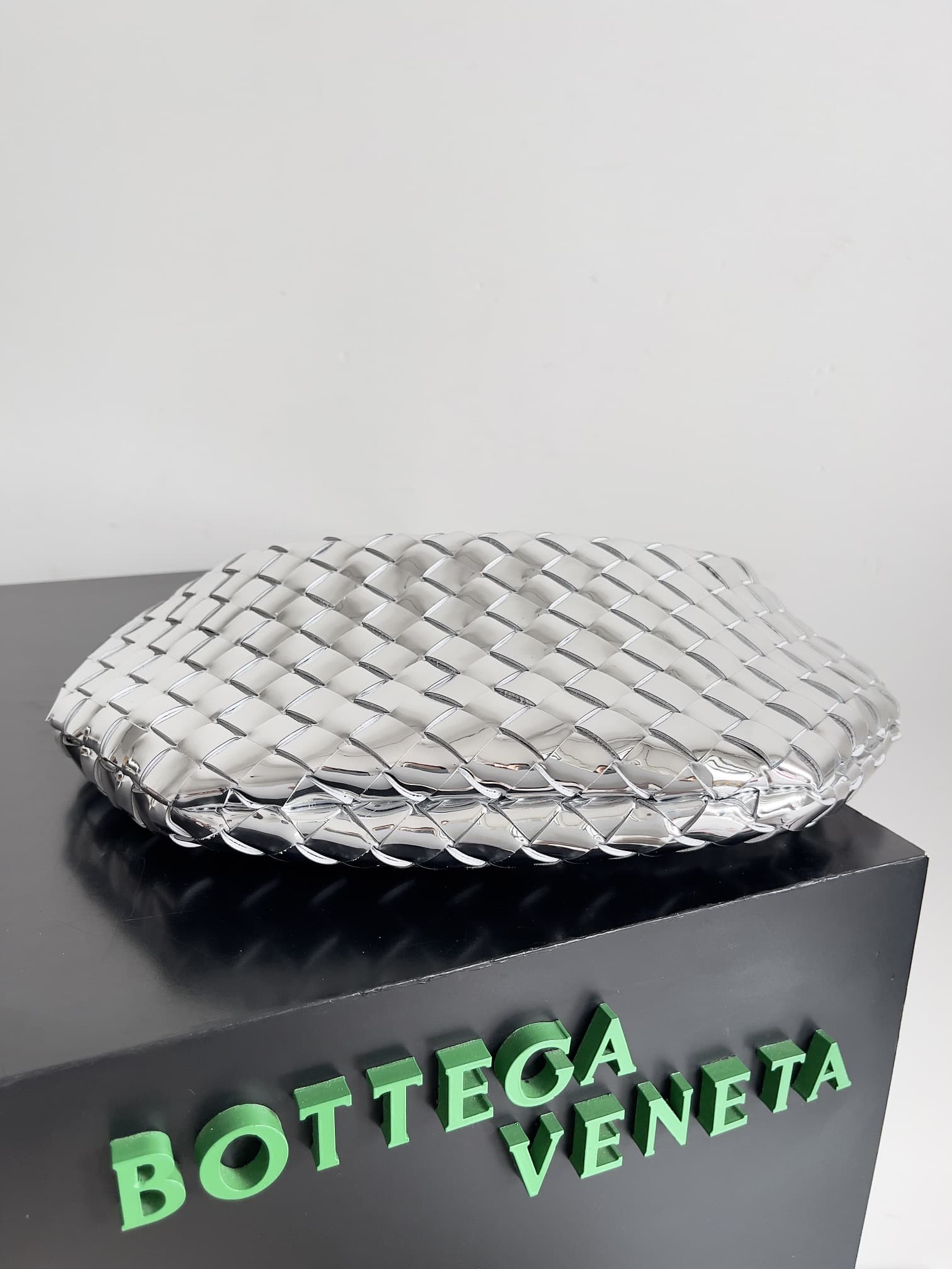 BV Sardine Small Intrecciato Silver TOP