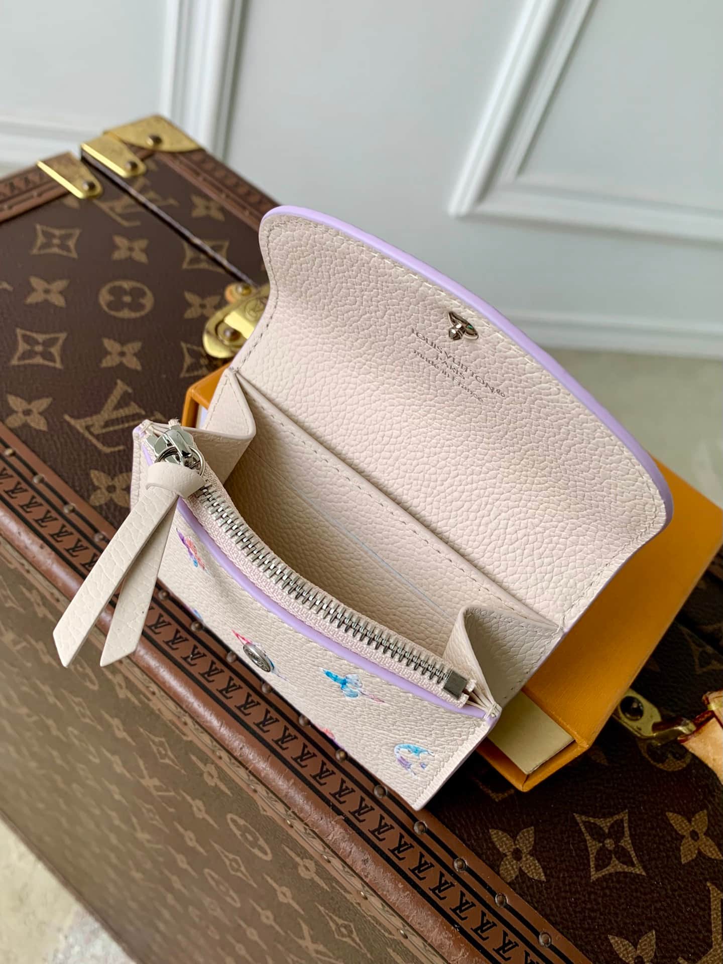 Louis Vuitton Rosalie Coin Purse Monogram Empreinte Link Quartz Cowhide leather M29772 High
