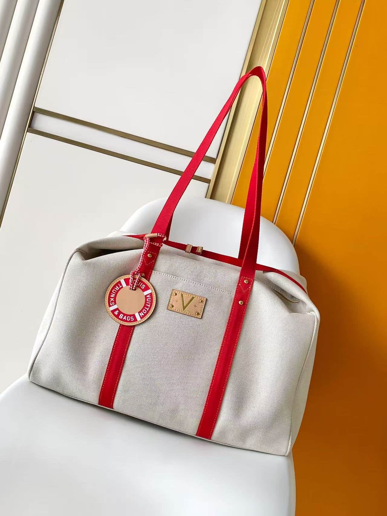 Louis Vuitton Voyageur Lighthouse Red Organic cotton M28509 High