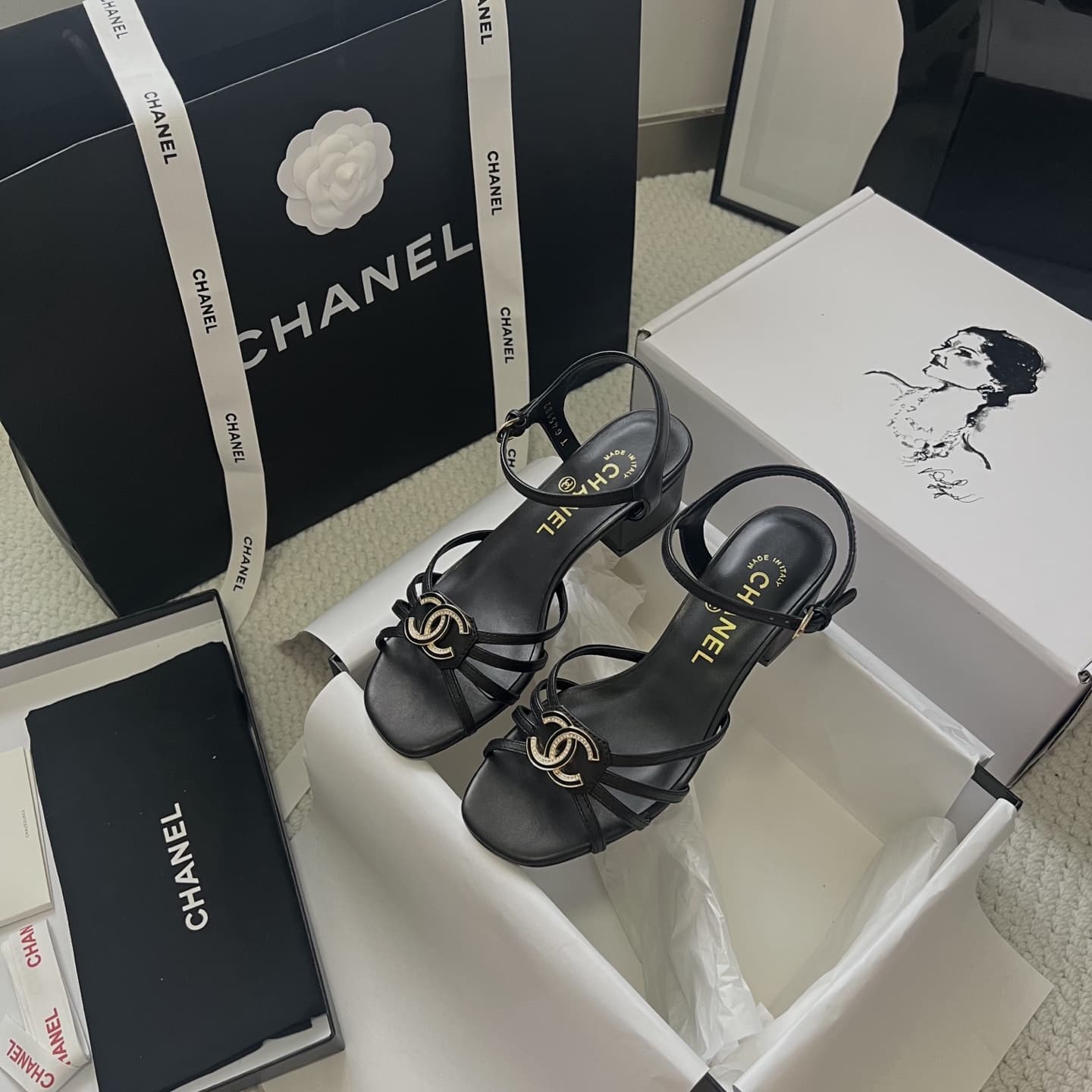 Chanel Sandal Shoes Medium  Women