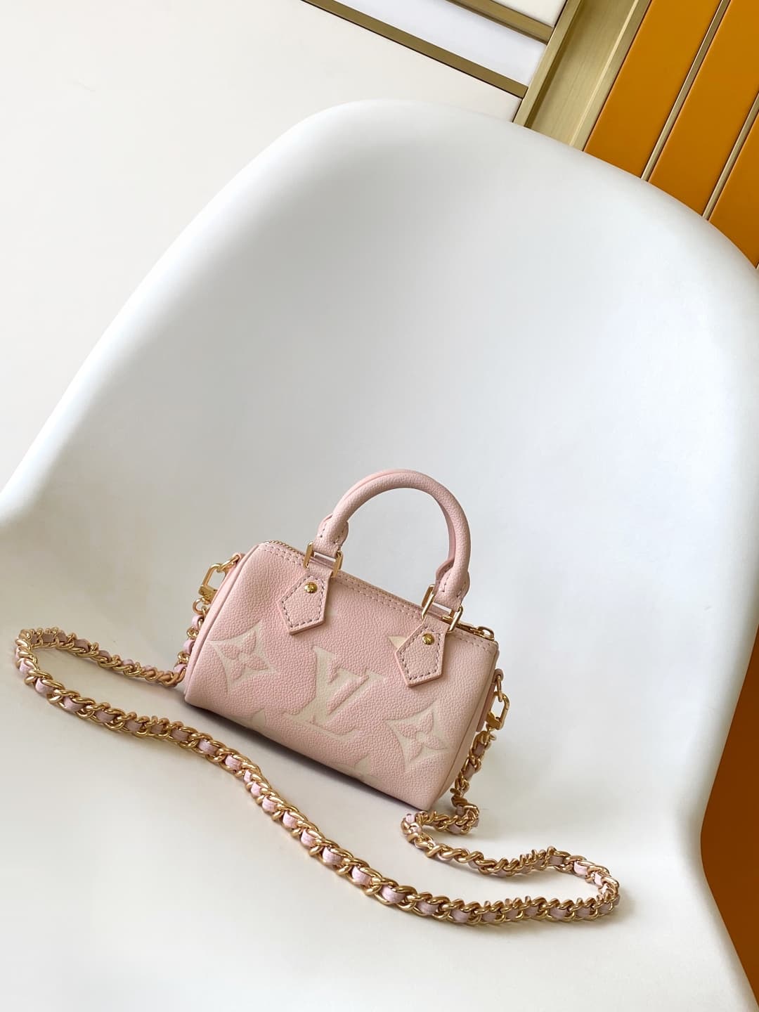 Louis Vuitton Nano Speedy Monogram Empreinte Leather M14226 High