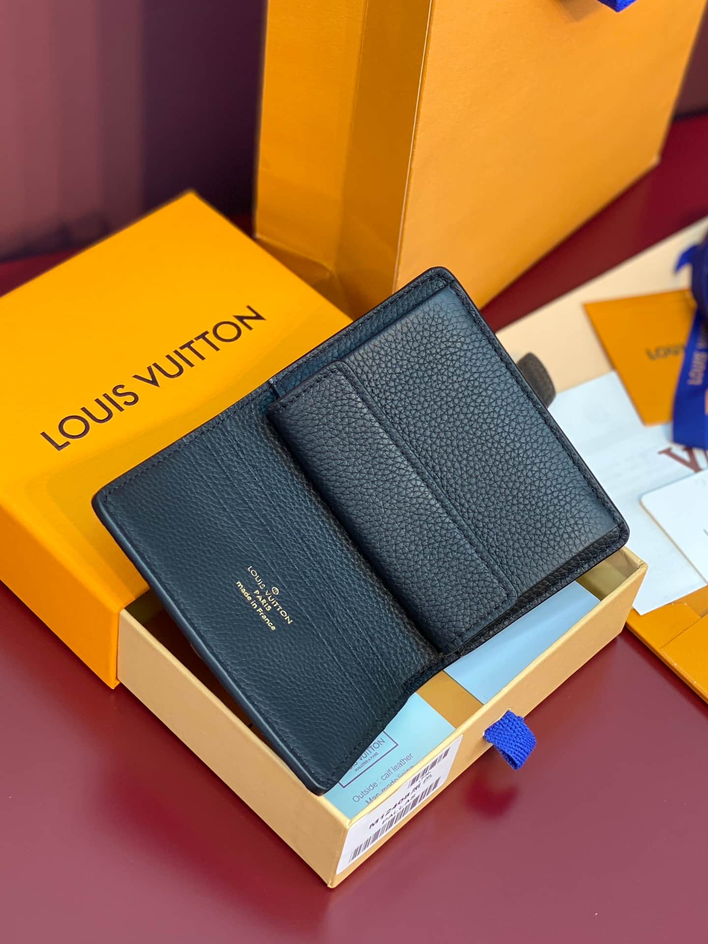 Louis Vuitton Low Key Compact Wallet Black Smooth calfskin M12408 High