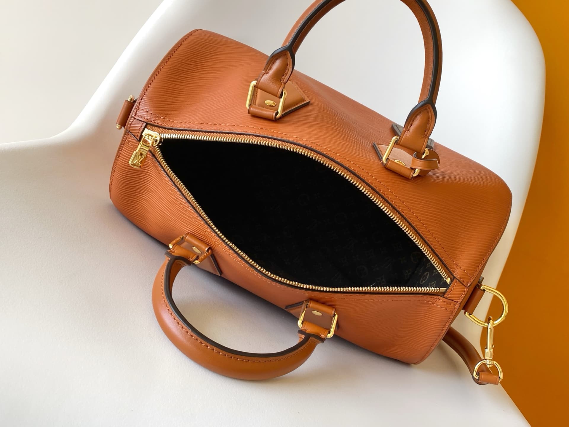 Louis Vuitton Speedy Soft 30 Tan Calfskin leather M25915 High