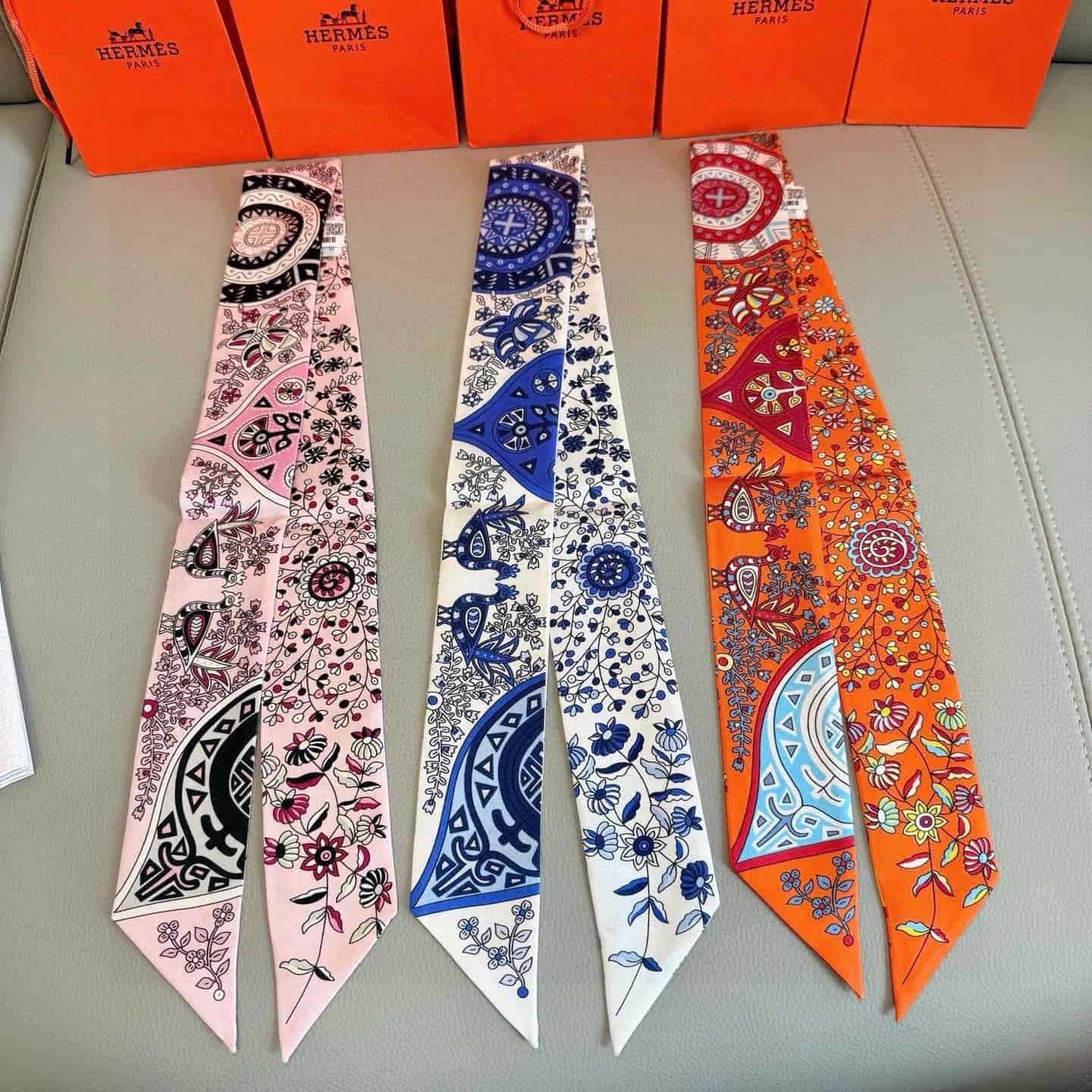Hermes Silk Twilly scarf