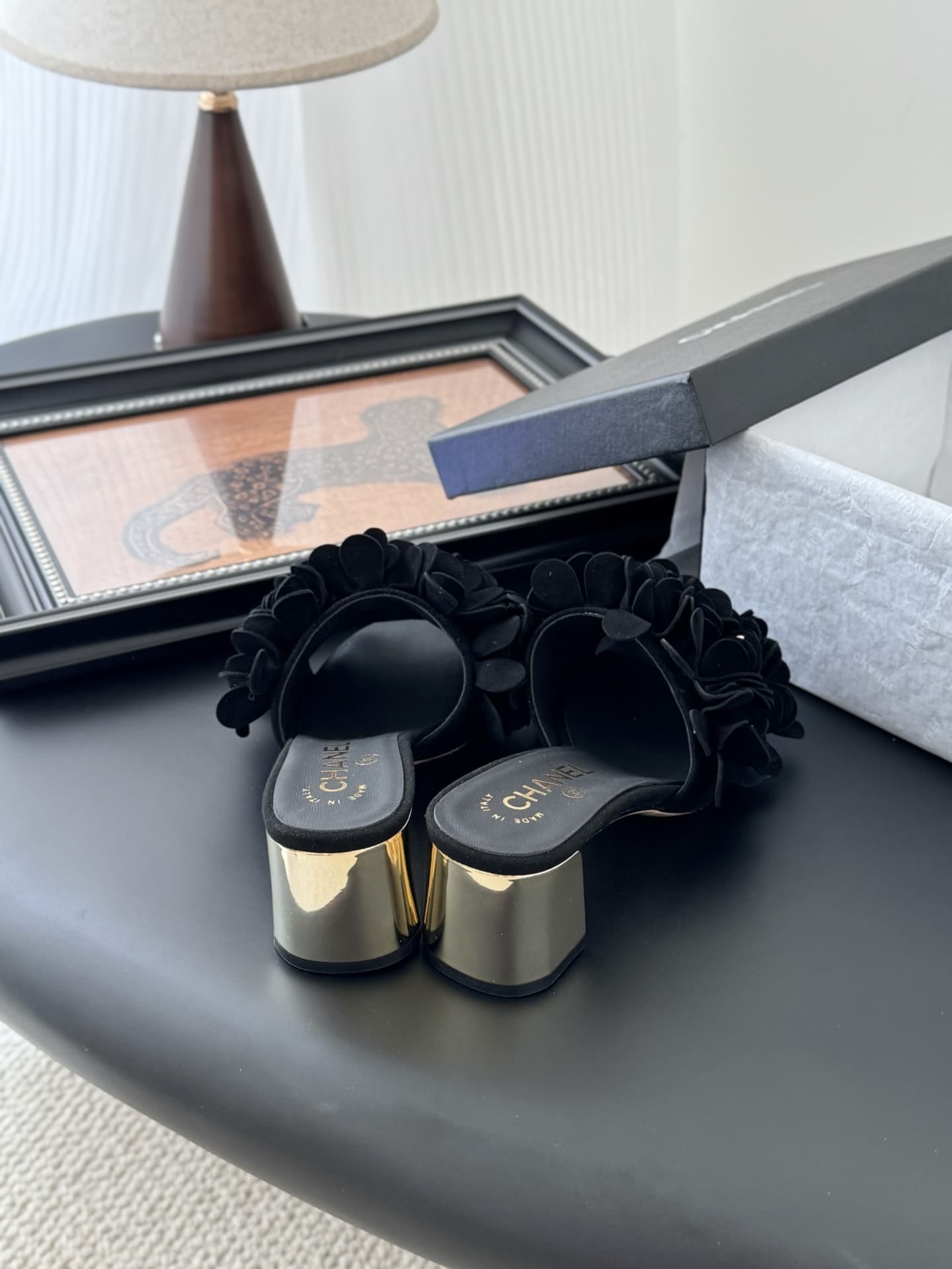 Chanel Square scarf Sandal Shoes Women