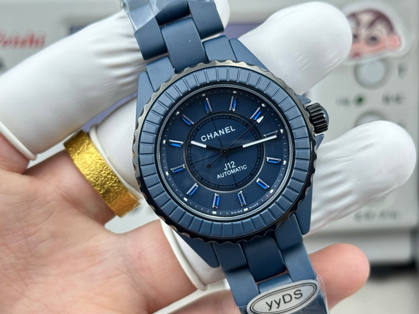 Chanel J12 Matte Blue Ceramic Watch TOP
