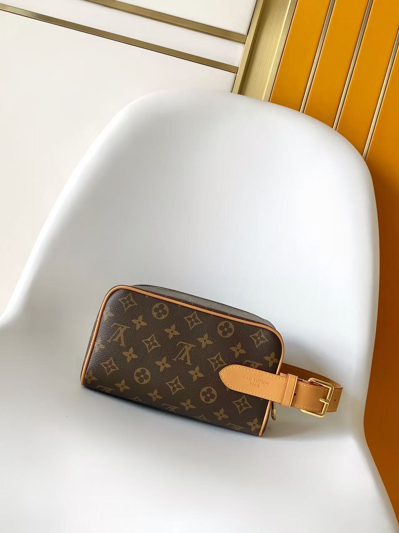 Louis Vuitton Locker Dopp Kit Cargo Monogram Archive coated canvas M2A501 High