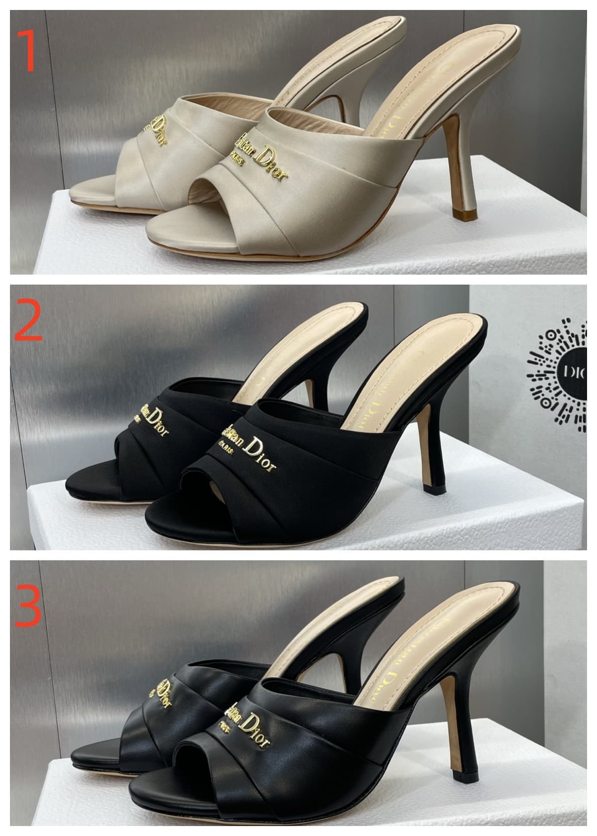 Dior My Dior Heeled Slide Shoes Women