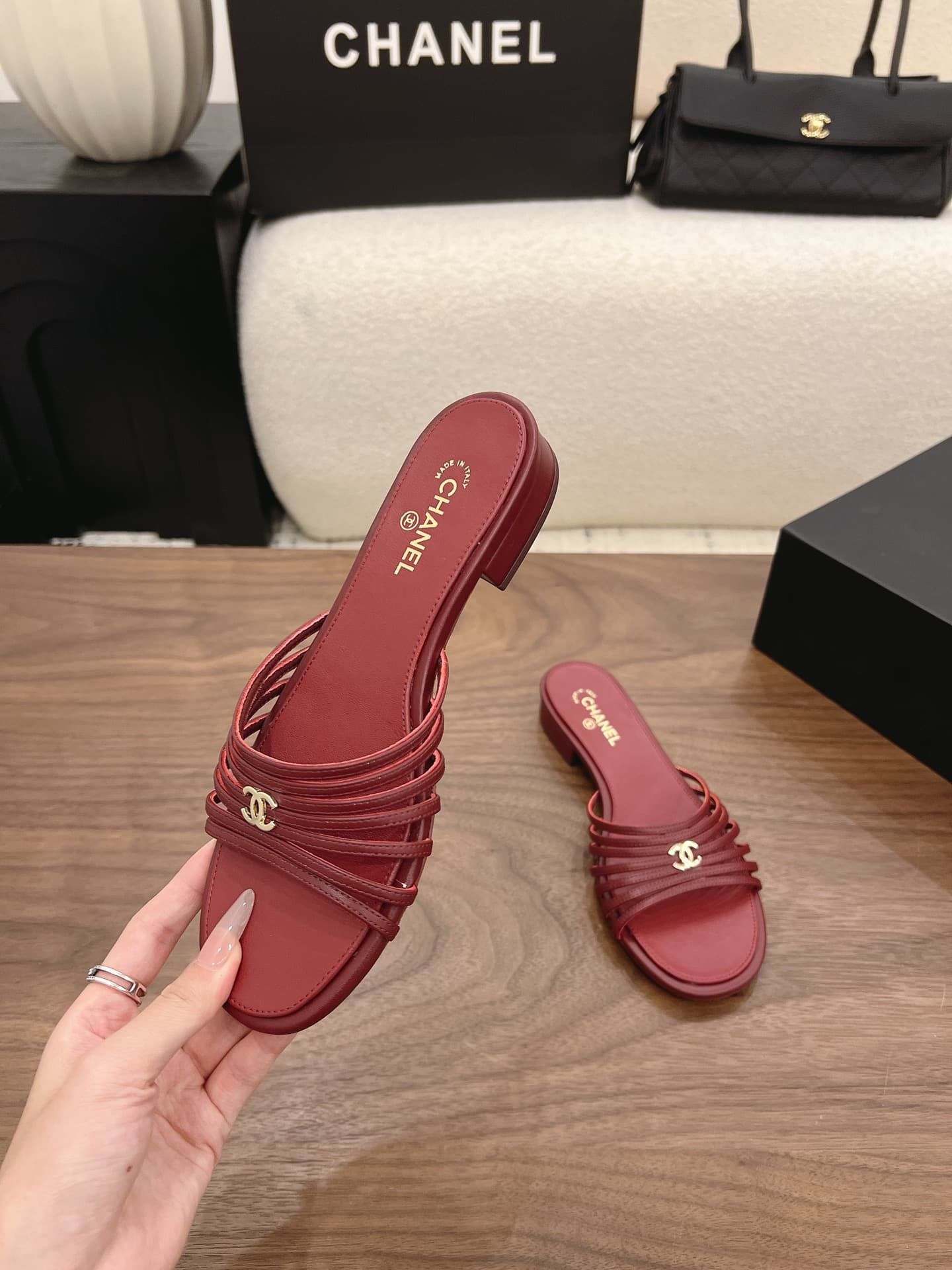 Chanel Heeled Sandal Shoes Women
