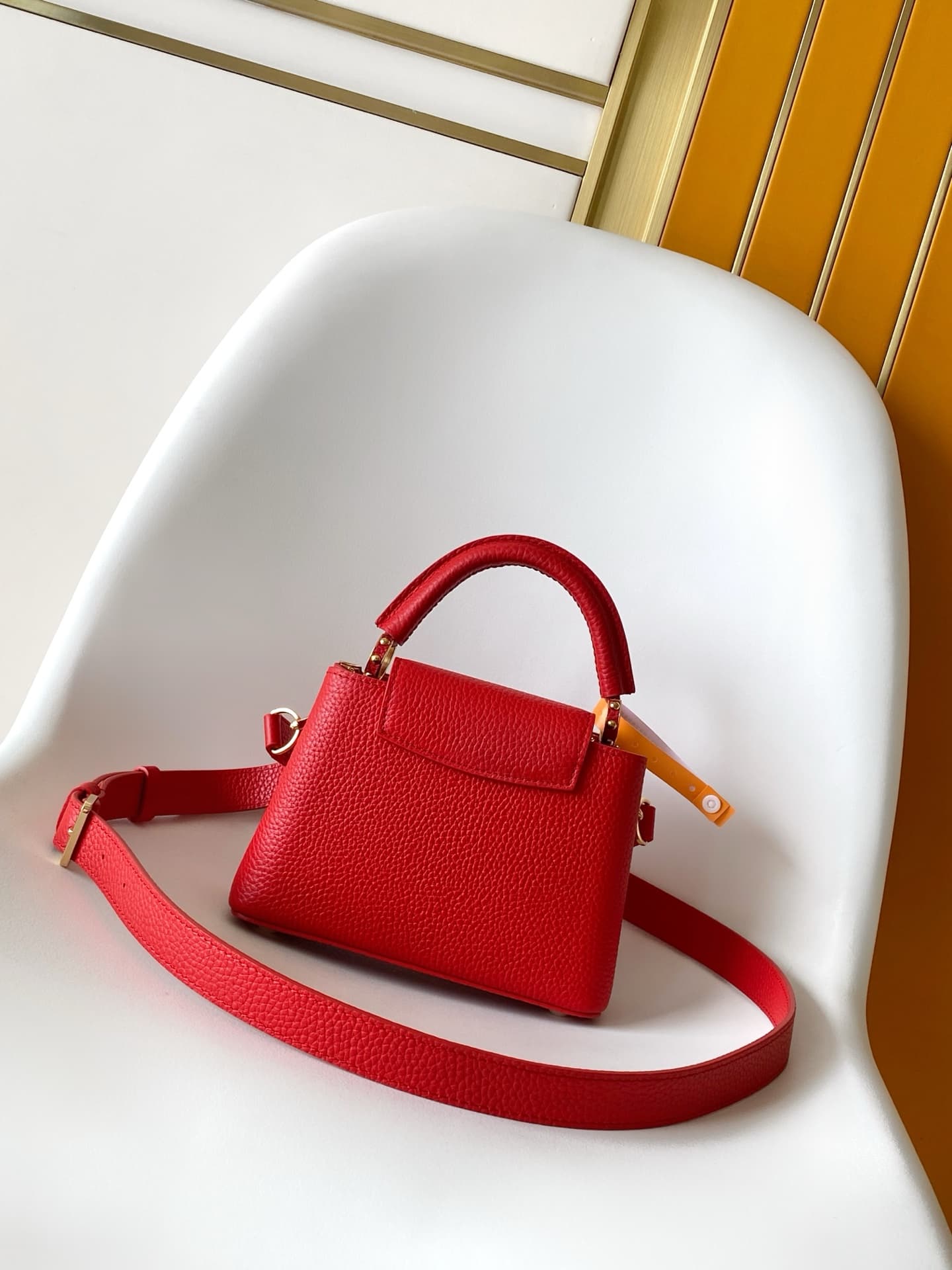 Louis Vuitton Capucines Mini Lipstick Red Taurillon leather M28999 TOP