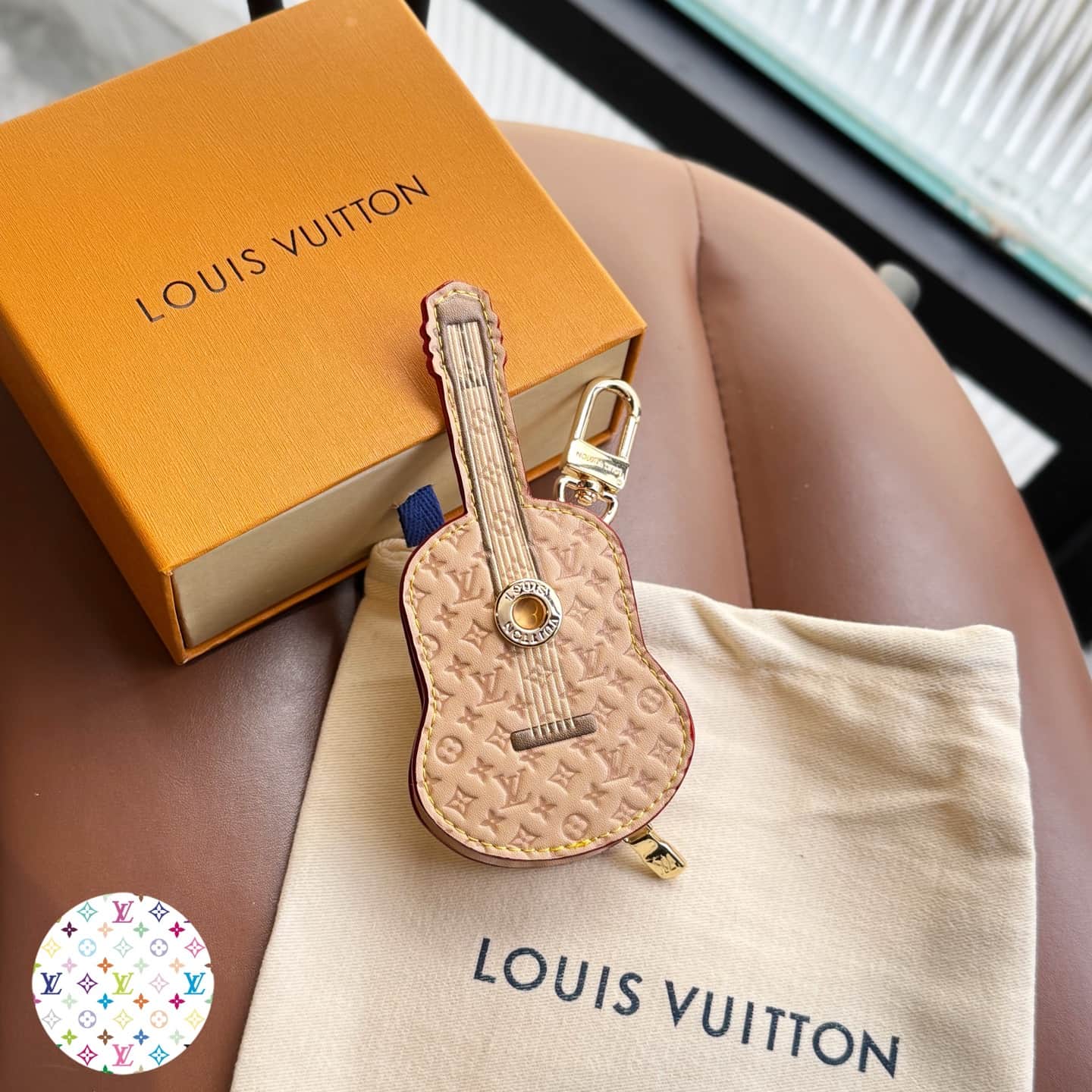 LV Guitar Pouch Bag Charm M02032