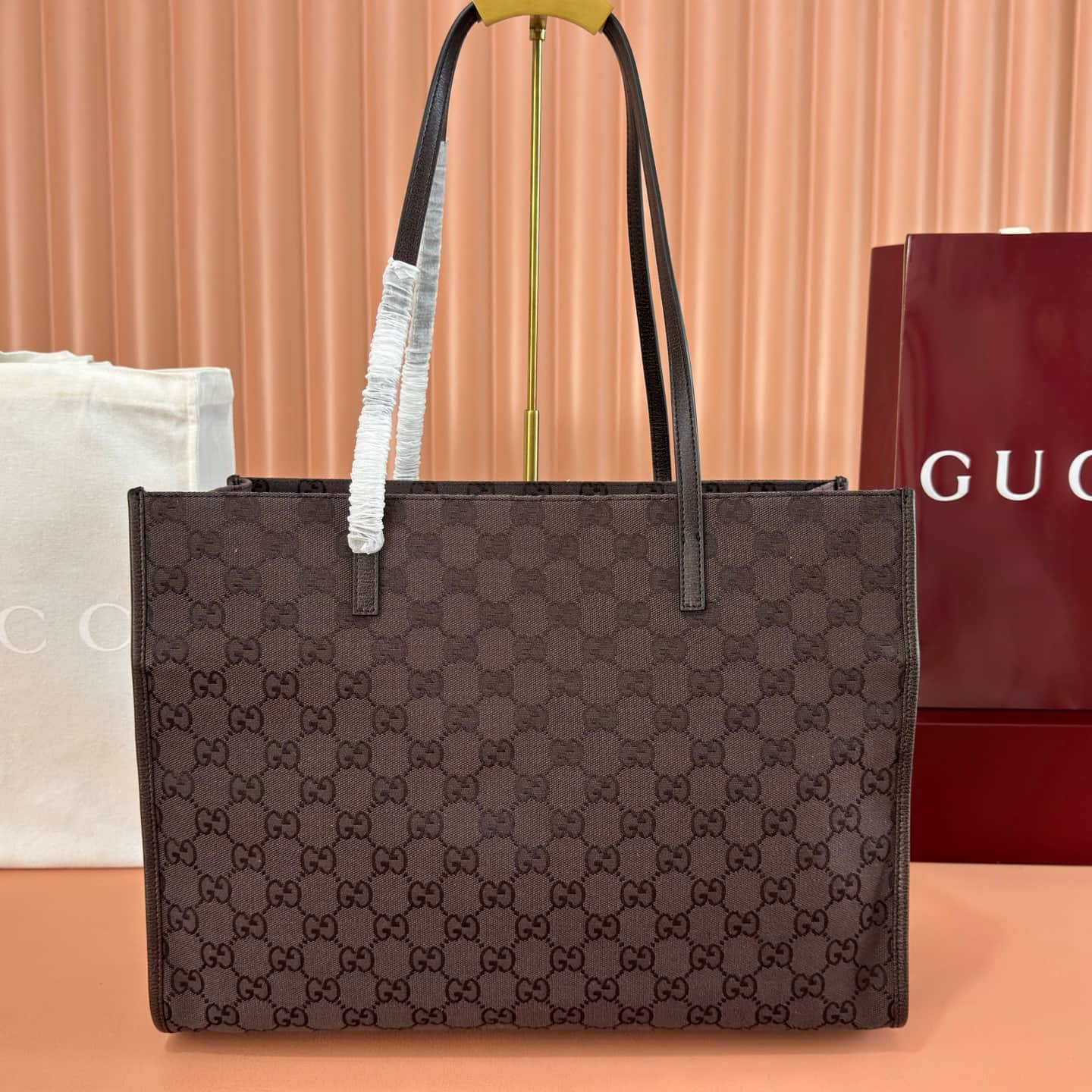 Gucci Londra large tote bag Coffee-colored GG canvas 875056 High