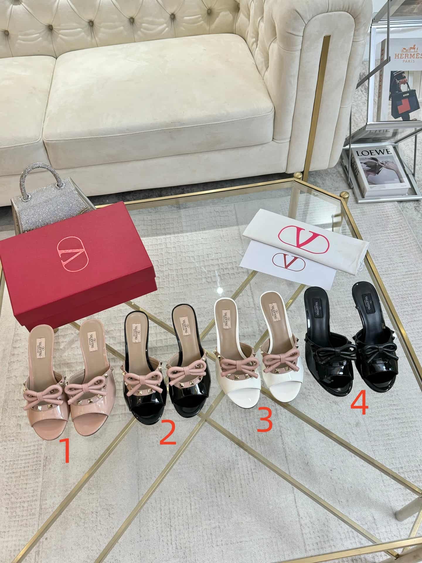 Valentino Garavani Rockstud patent leather mule Shoes Women