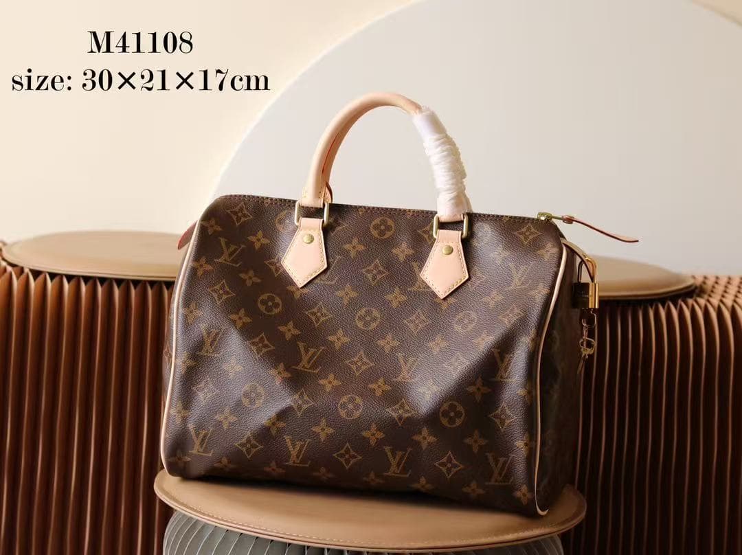 Louis Vuitton Speedy 30 monogram coated canvas M41108 High