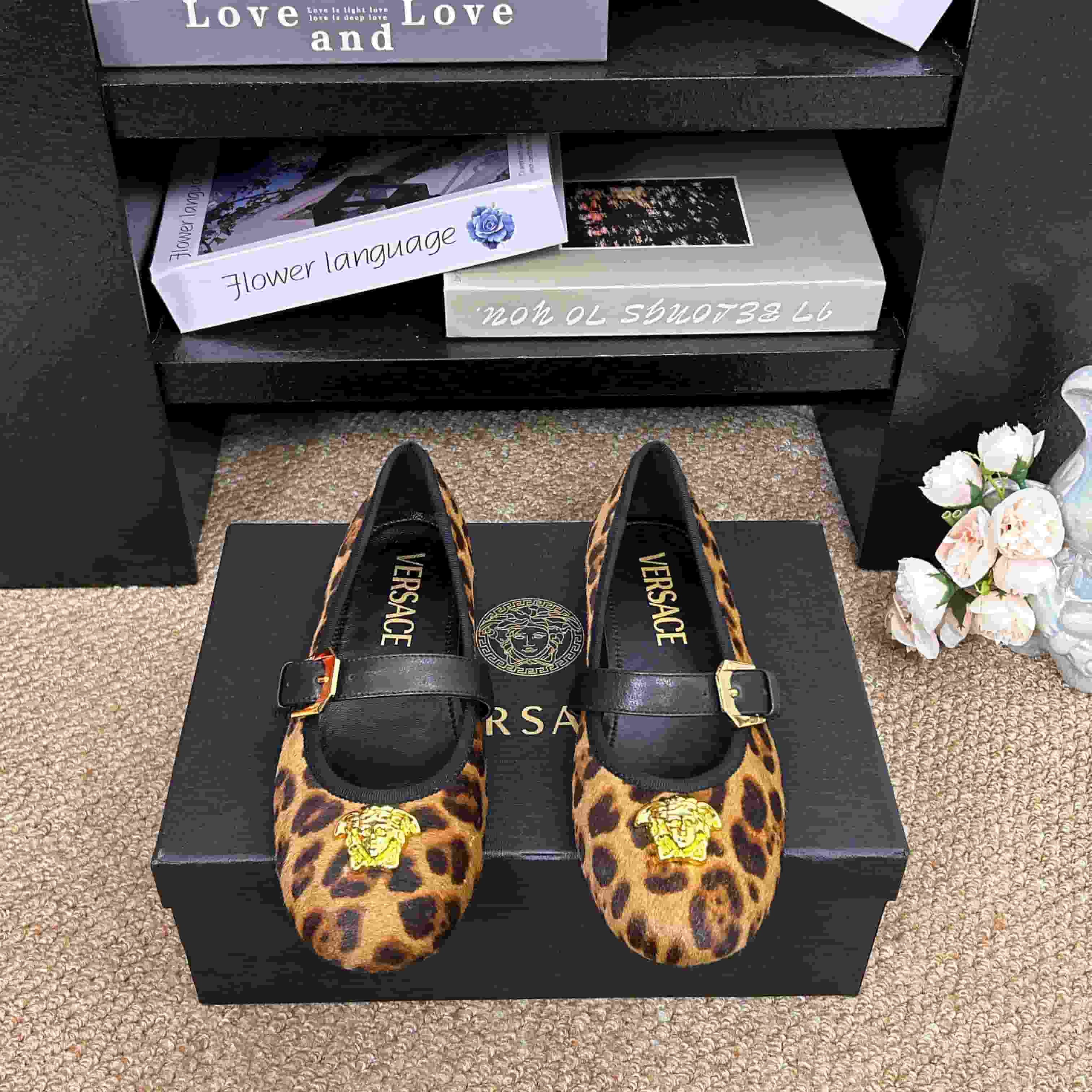Versace La Medusa ballerina Flat Shoes Women