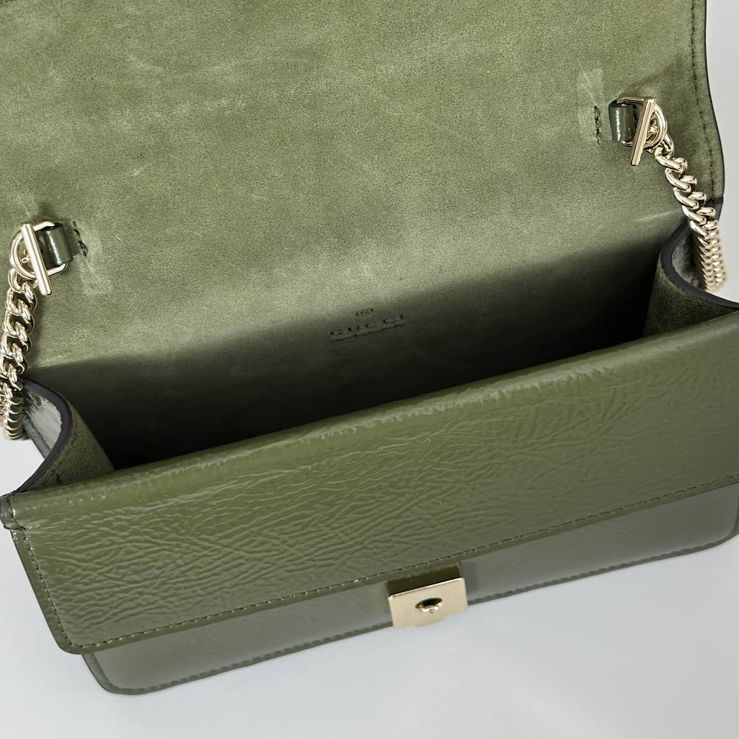 DIONYSUS MINI SHOULDER BAG 837370 Green leather High