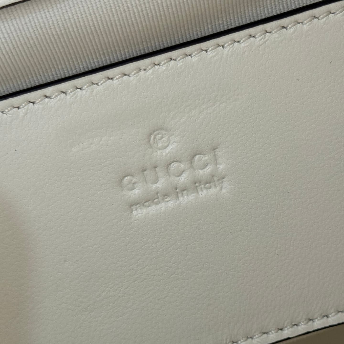 Gucci GG Marmont Mini Backpack White Matelassé Chevron Nappa Leather 855921 High