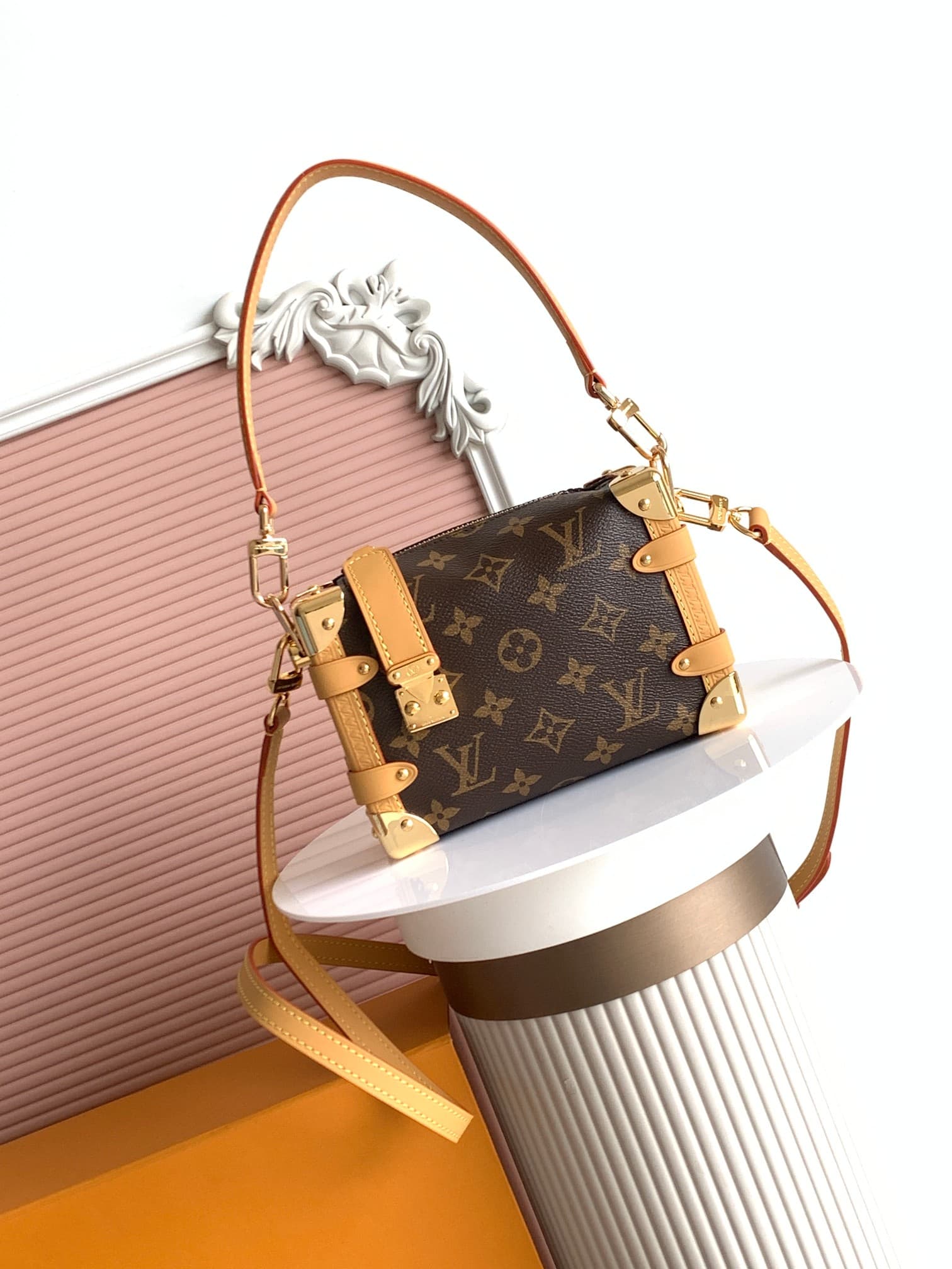 Louis Vuitton SIDE TRUNK PM Monogram coated canvas M46815 High