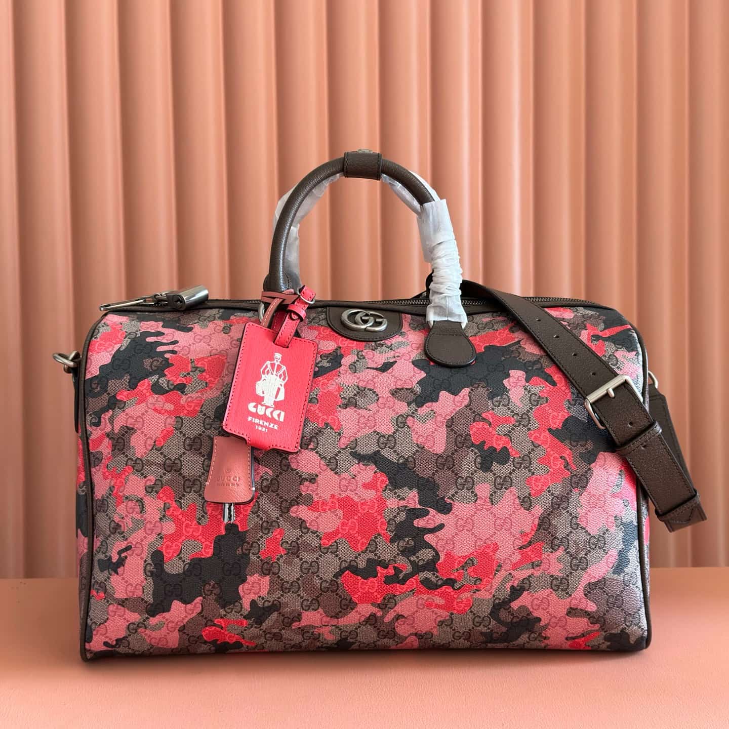 Gucci GG Camouflage Luggage duffle bags 834460 High