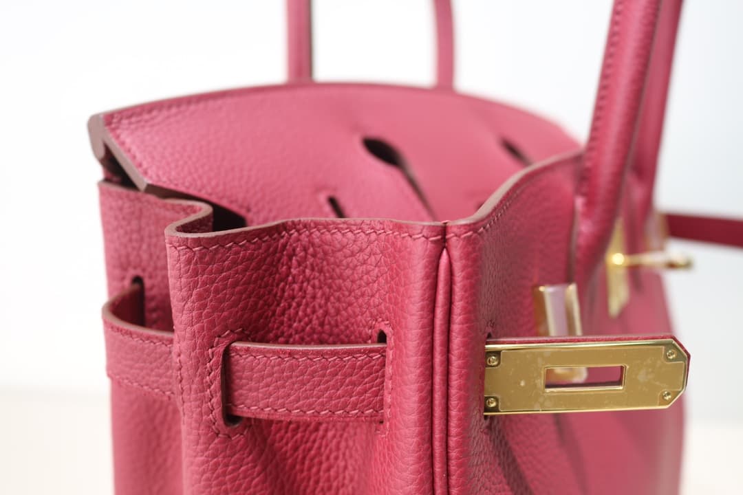 Hermes Birkin 25/30/35cm Bag Togo Leather In Rubis WAX High