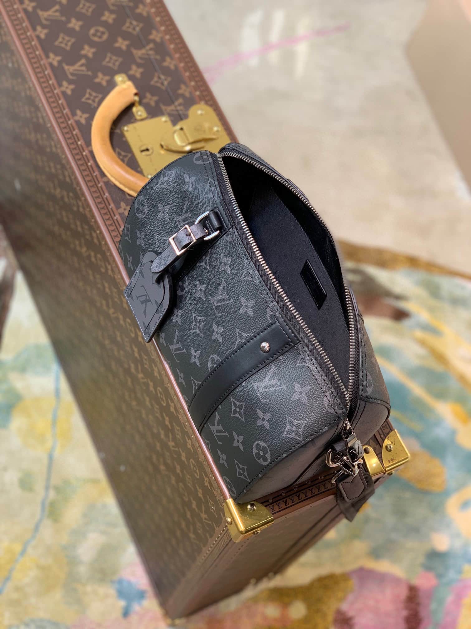 Louis Vuitton City Keepall Monogram Eclipse Reverse coated canvas M45936 High