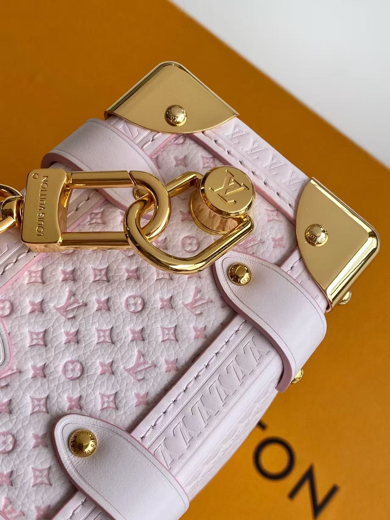 Louis Vuitton Side Trunk PM Light Bliss Monogram Coated canvas M28566 High