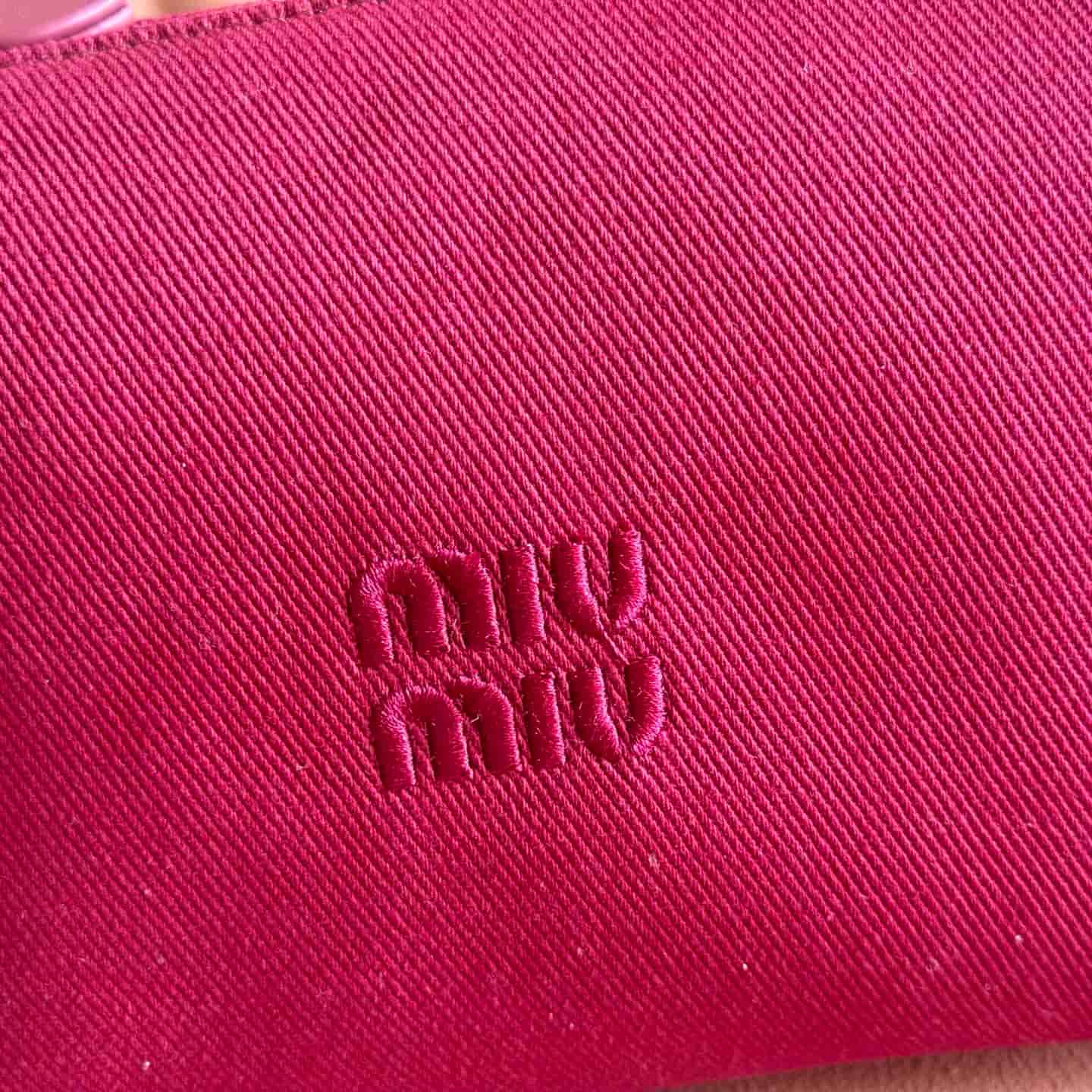 Miu Miu Gabardine pouch Cherry/Baltic Blue 5NE841 High