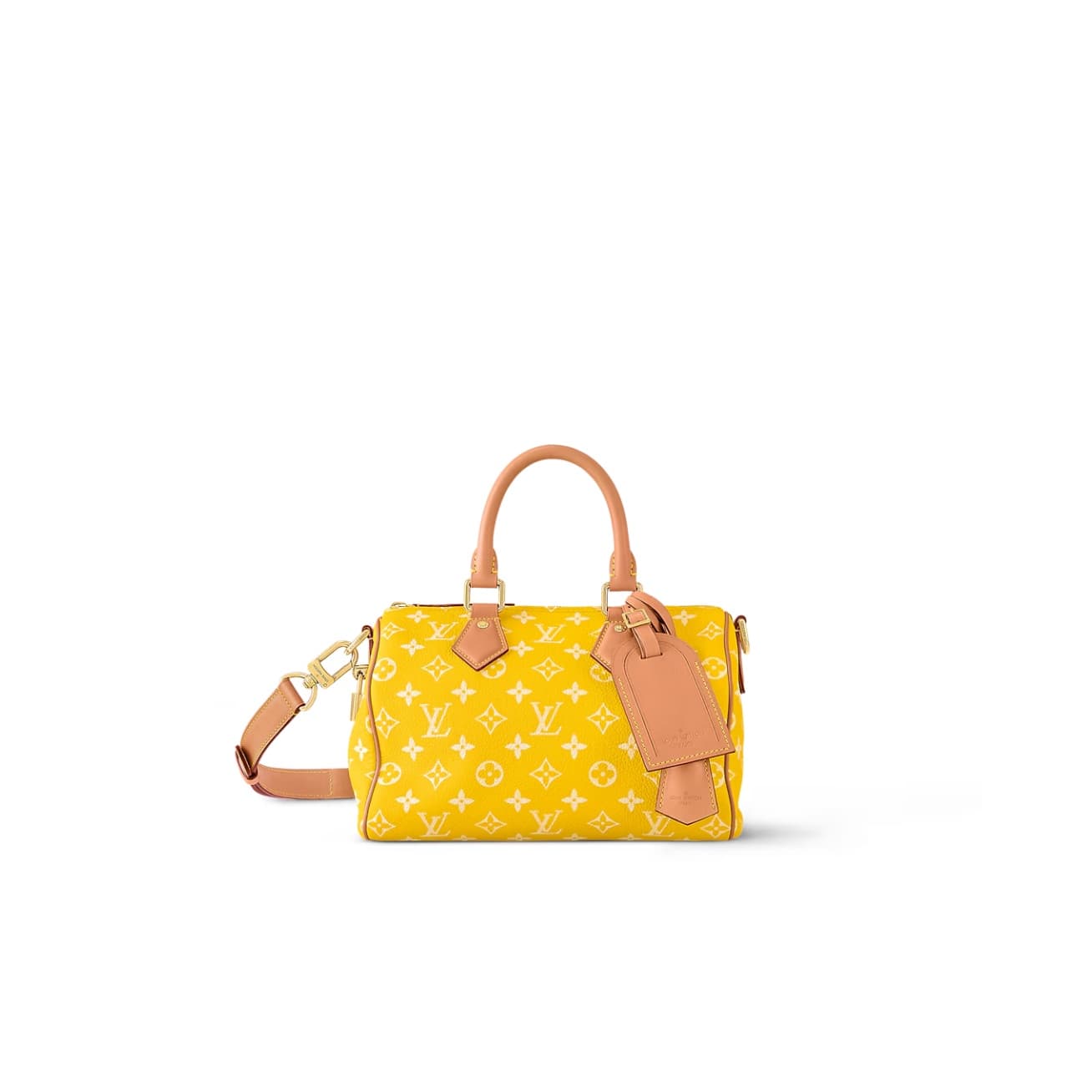 Louis Vuitton Speedy P9 Bandoulière 25 Soft calfskin Monogram Leather M24426 Yellow TOP