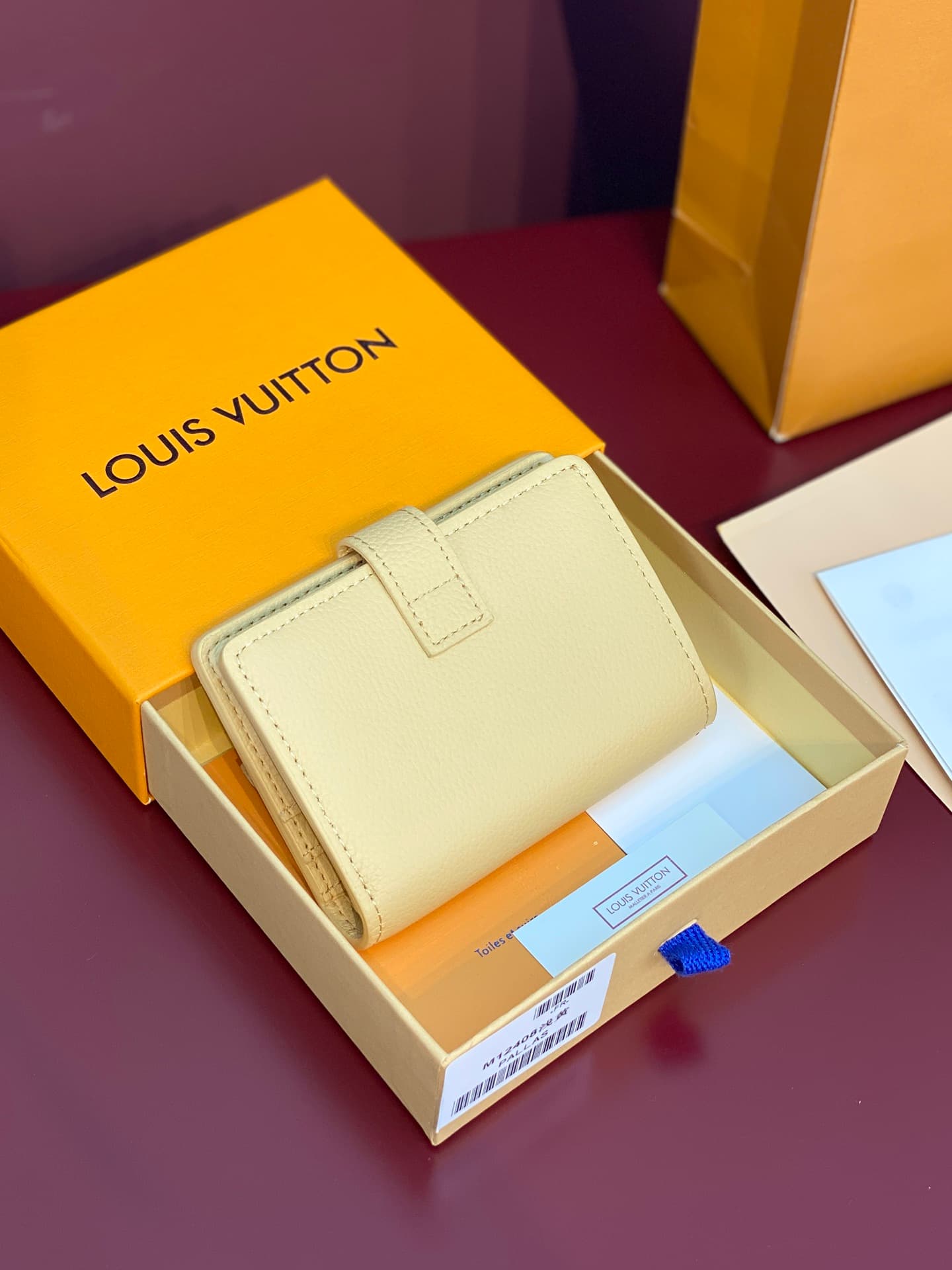 Louis Vuitton Low Key Compact Wallet Light Yellow Smooth calfskin M12408 High