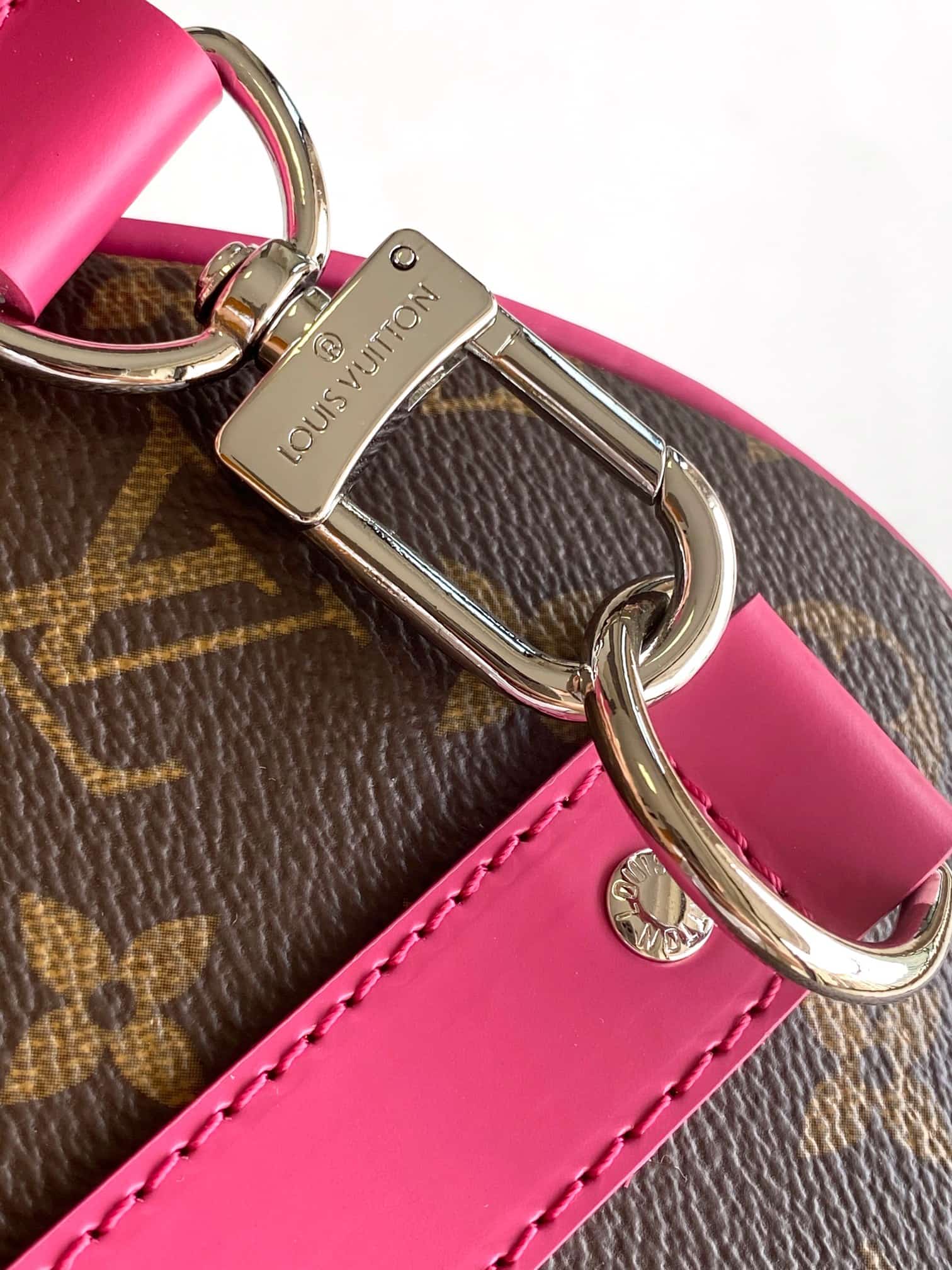 Louis Vuitton Keepall Bandoulière 45 Monogram Macassar coated canvas M13807 Pondichery Pink High