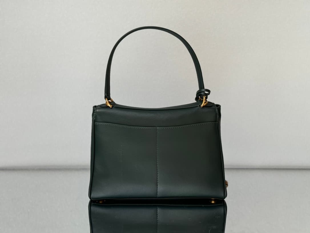 Balenciaga Rodeo Small Bag in Pine Green Leather With Gold-Tone Metal TOP