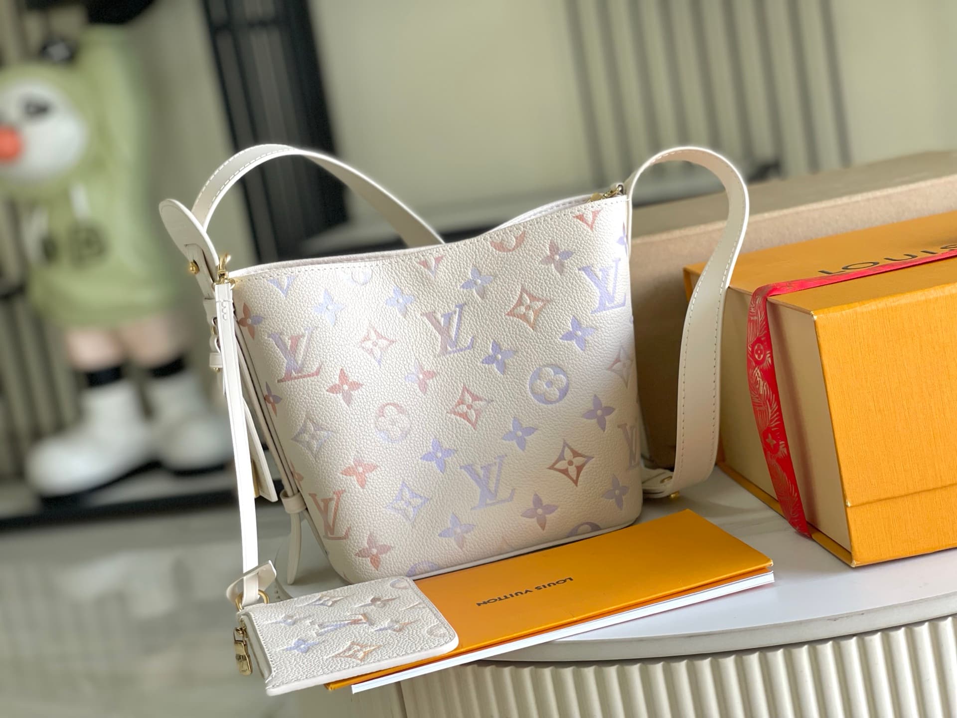 Louis Vuitton All In BB Dream Cream Embossed grained cowhide leather TOP