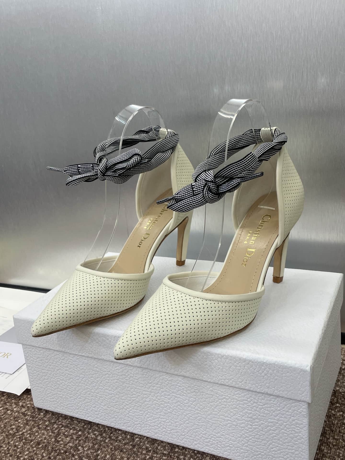 Dior D-Journey Lace-Up Pump Shoes Medium Women