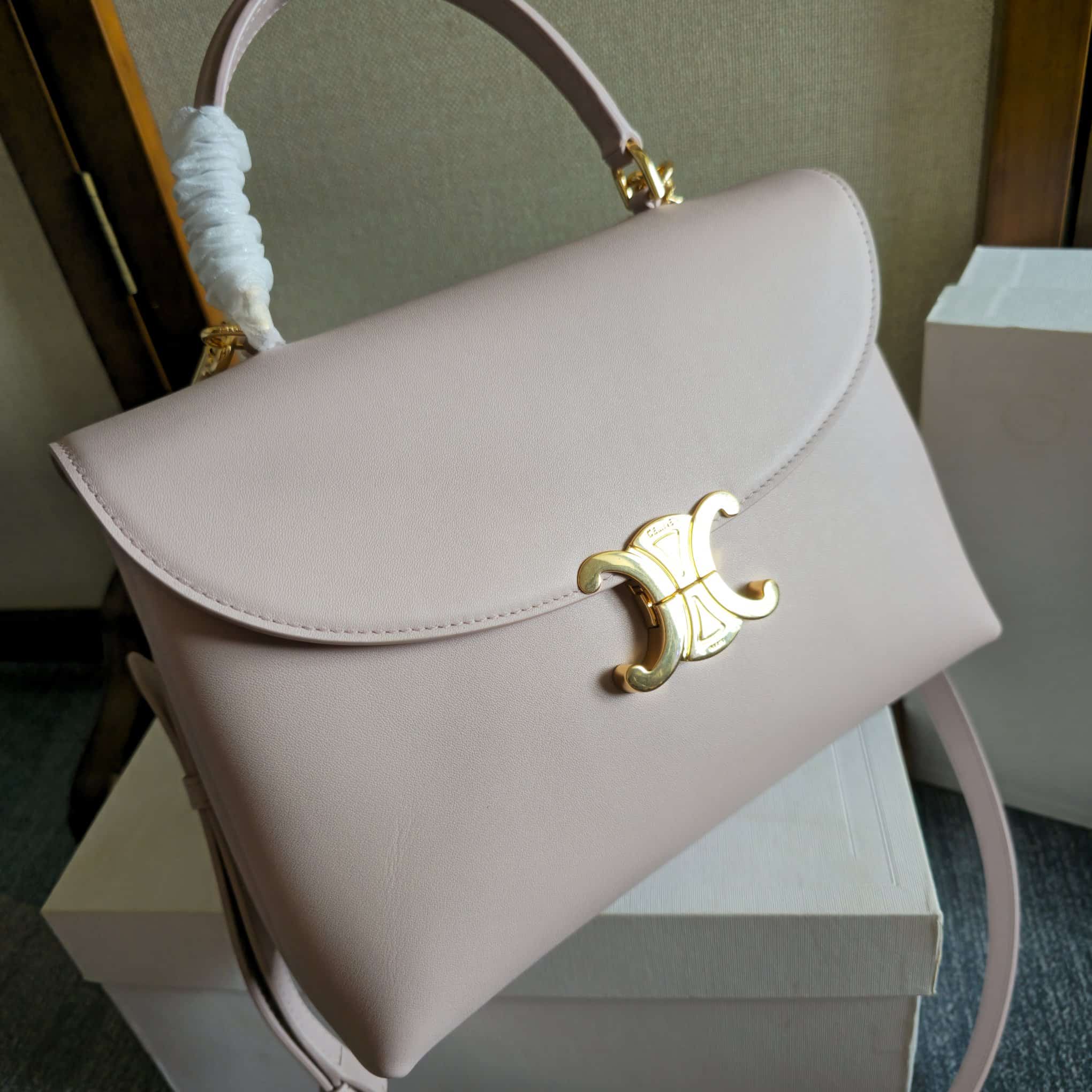 Celine Small Nino bag in Light Pink Supple Calfskin High