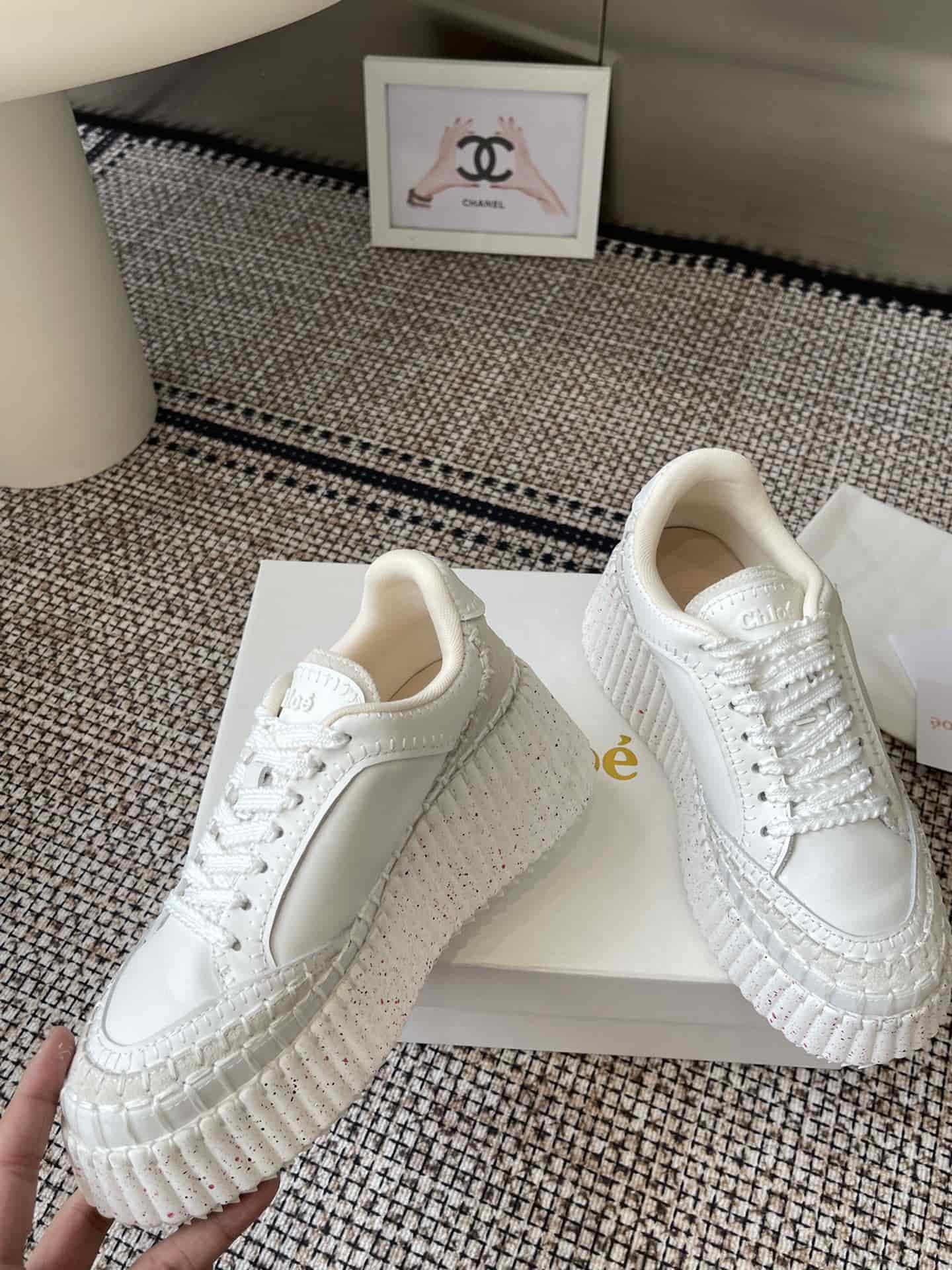 Chloe Nama Wedge Sneaker shoes Women