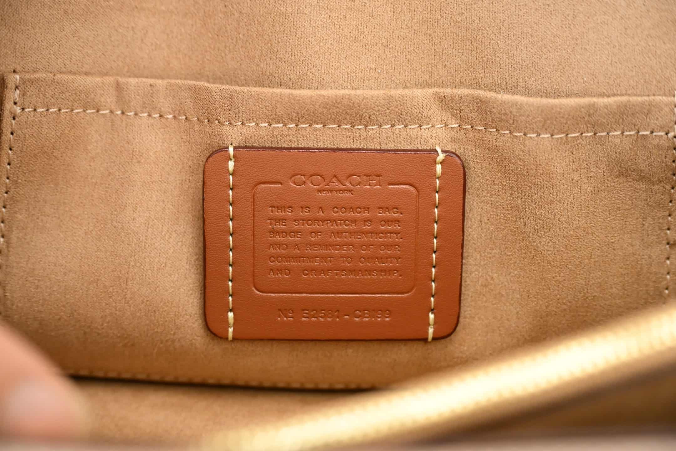 Coach Klare Envelope Crossbody Bag In Blocked Signature Canvas High