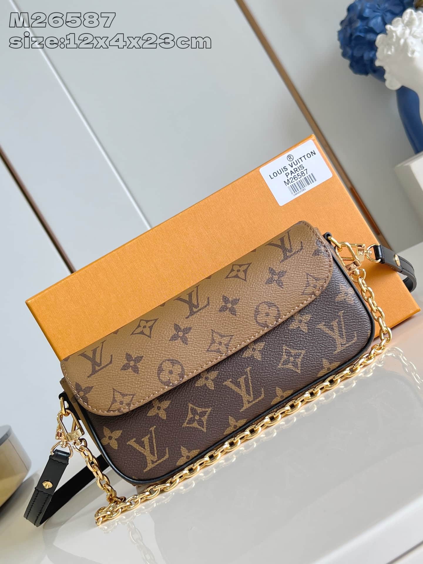 Louis Vuitton Wallet On Chain Ivy Monogram Reverse coated canvas M26587 High