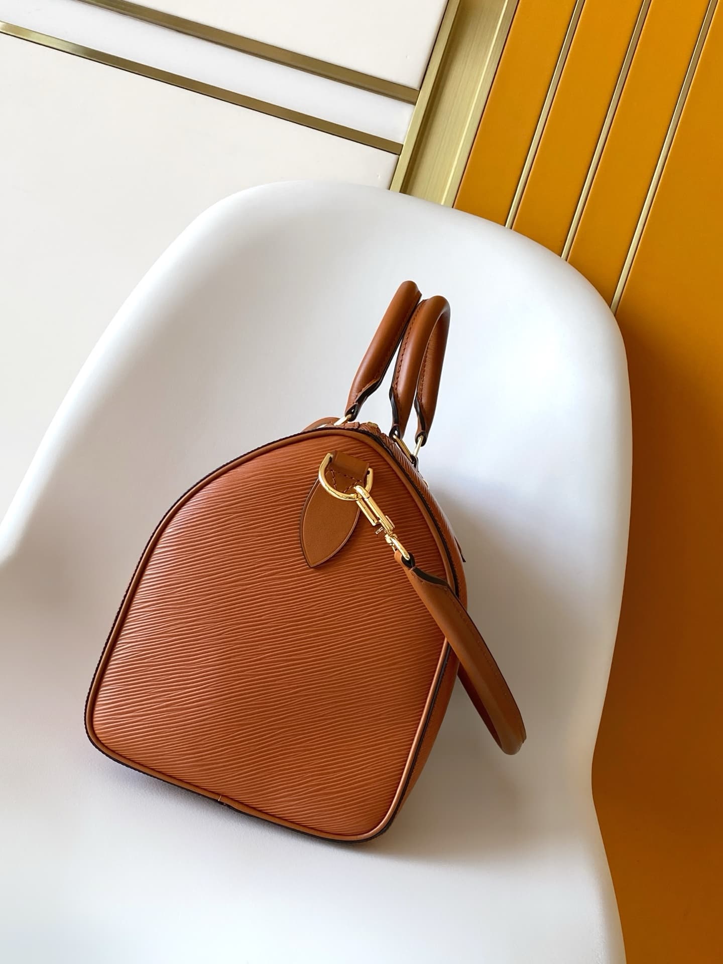 Louis Vuitton Speedy Soft 30 Tan Calfskin leather M25915 High