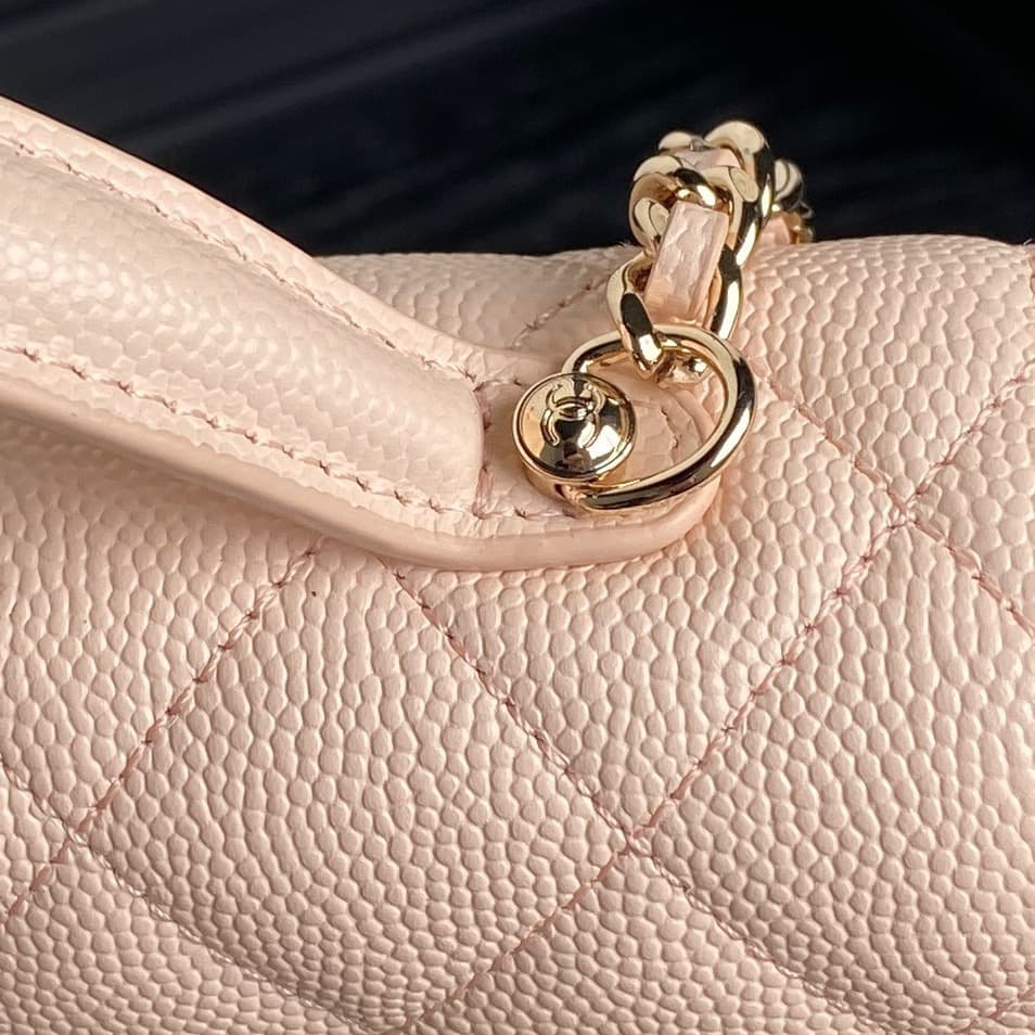 Chanel Mini Flap Clutch with Chain AP4406 Grained Calfskin & Gold-Tone Metal Cream A