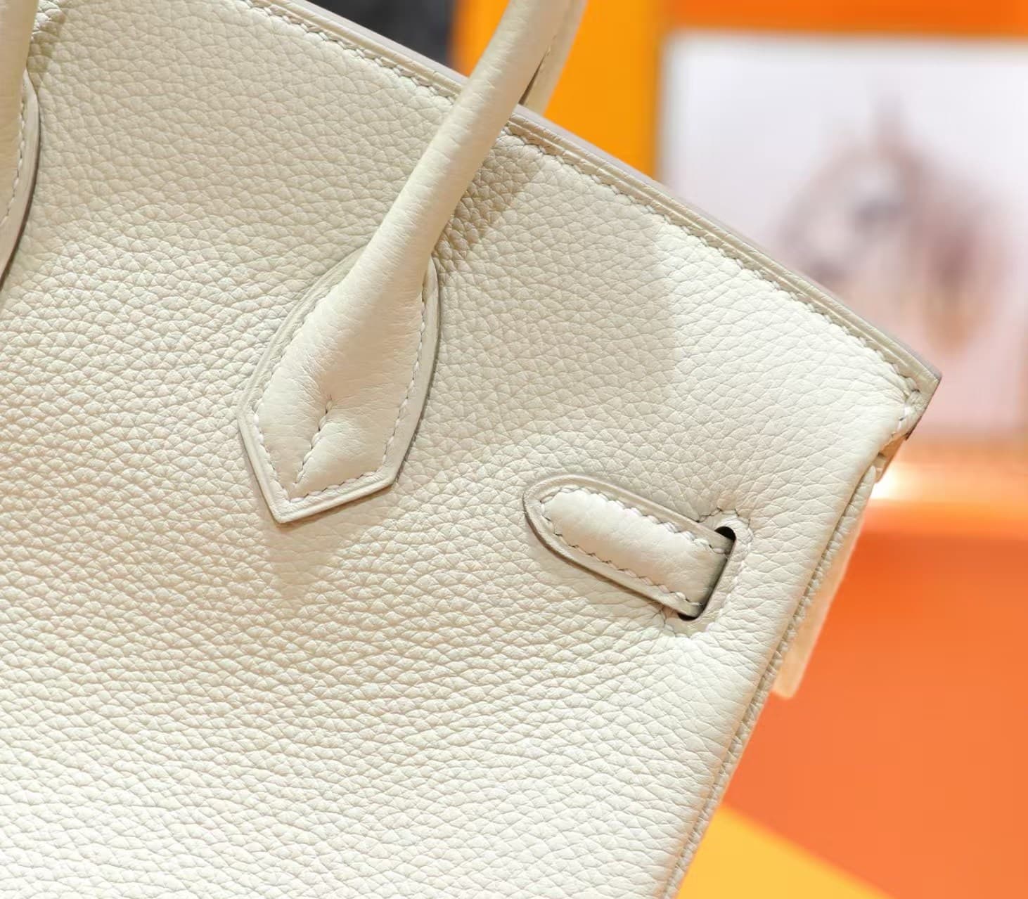 Hermes Birkin 25/30/35cm Bag Togo Leather In Craie WAX High