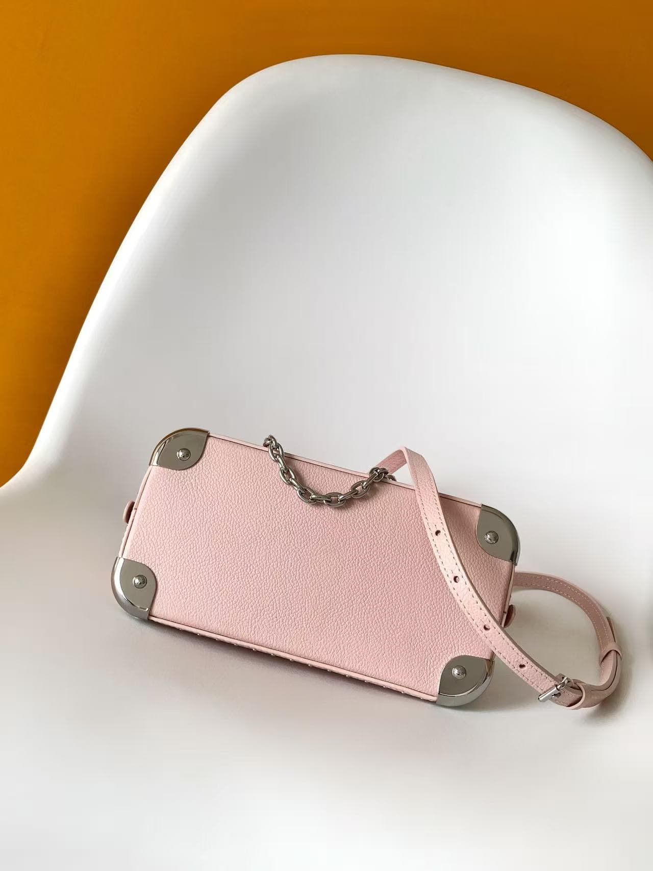 Louis Vuitton Alma Trunk BB Petal Pink Calfskin leather M2A301 High