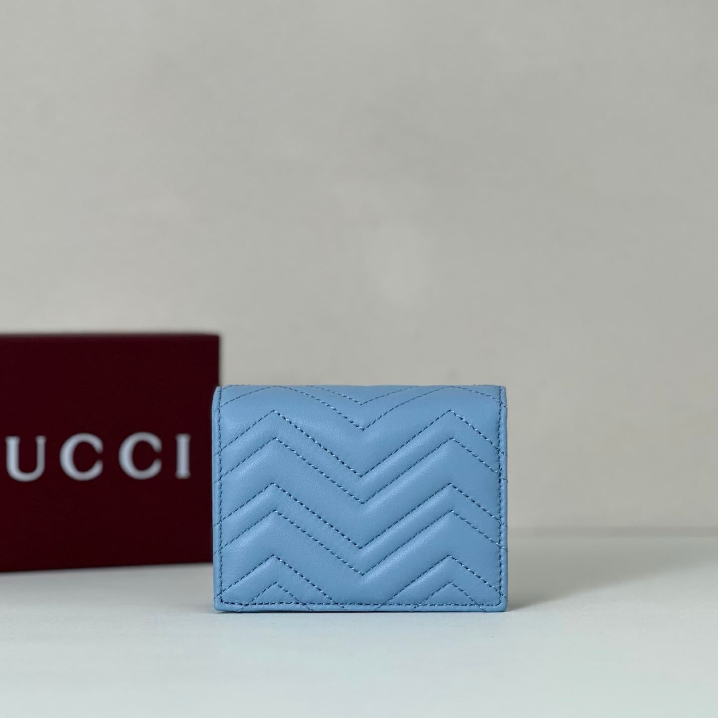 Gucci GG Marmont Small Wallet Blue 466492 High