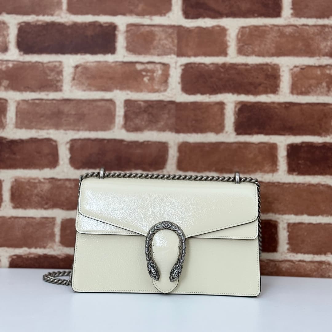 Dionysus Medium Shoulder Bag 795005 White Leather High