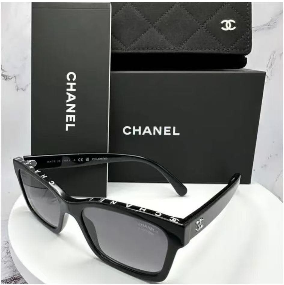 Chanel square polarized sunglasses