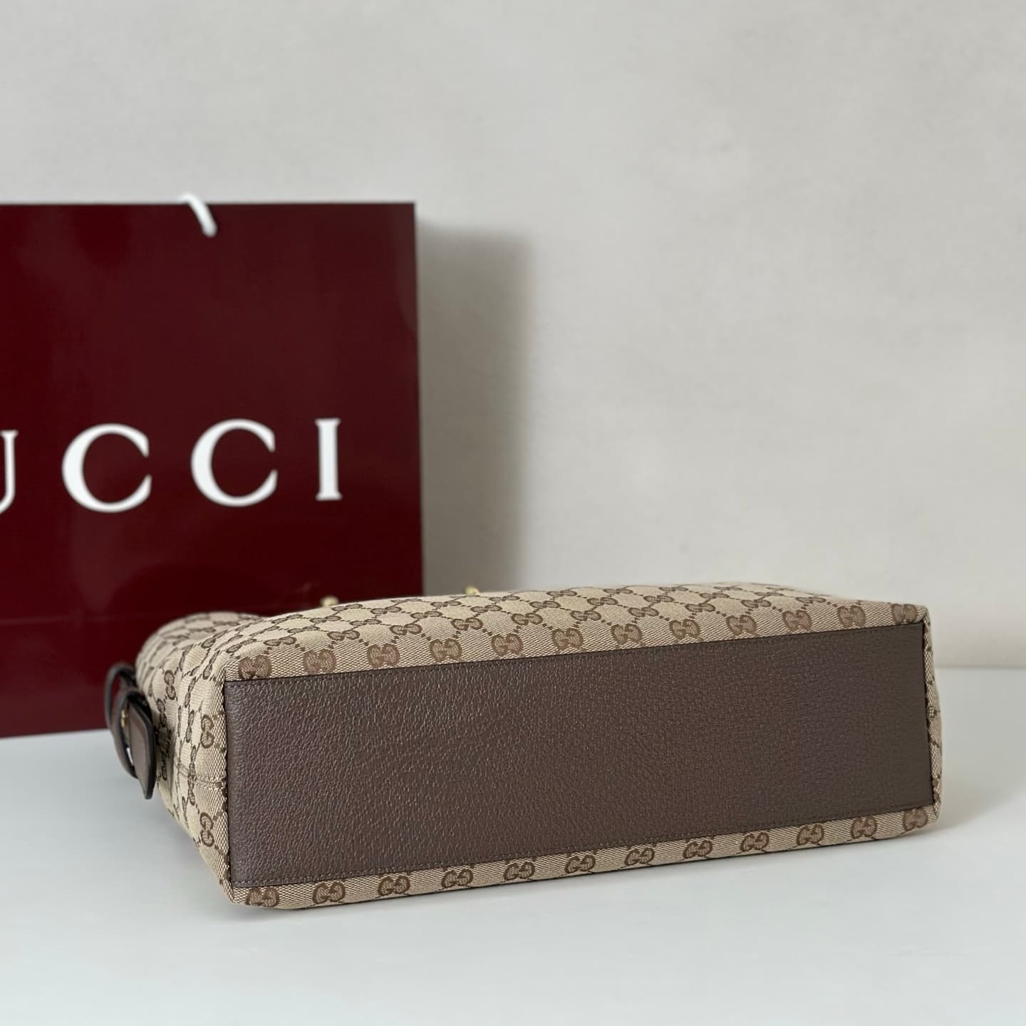 Gucci Beatrix medium tote bag 850926 Beige GG canvas High