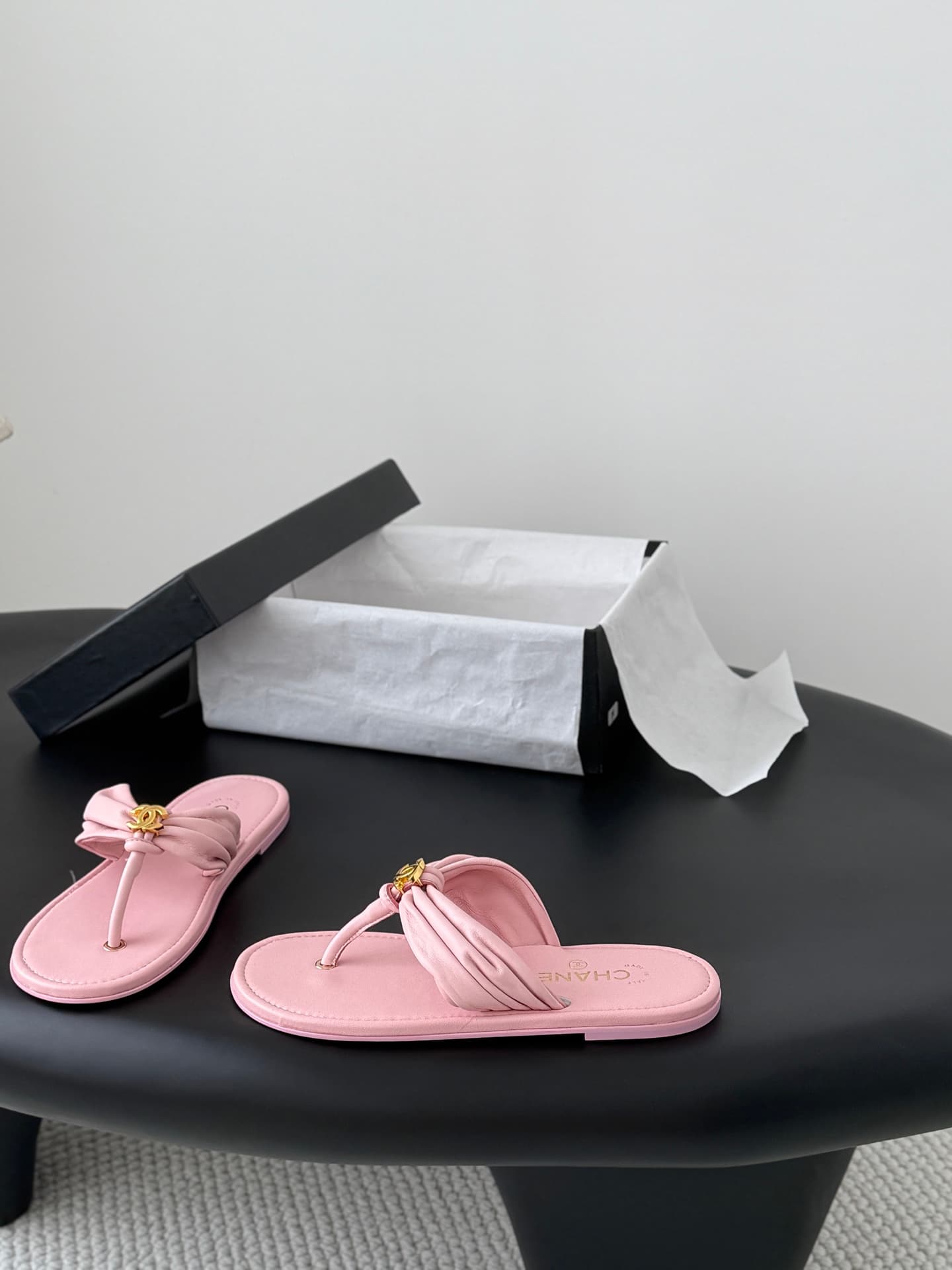 Chanel Coco Beach thong sandals