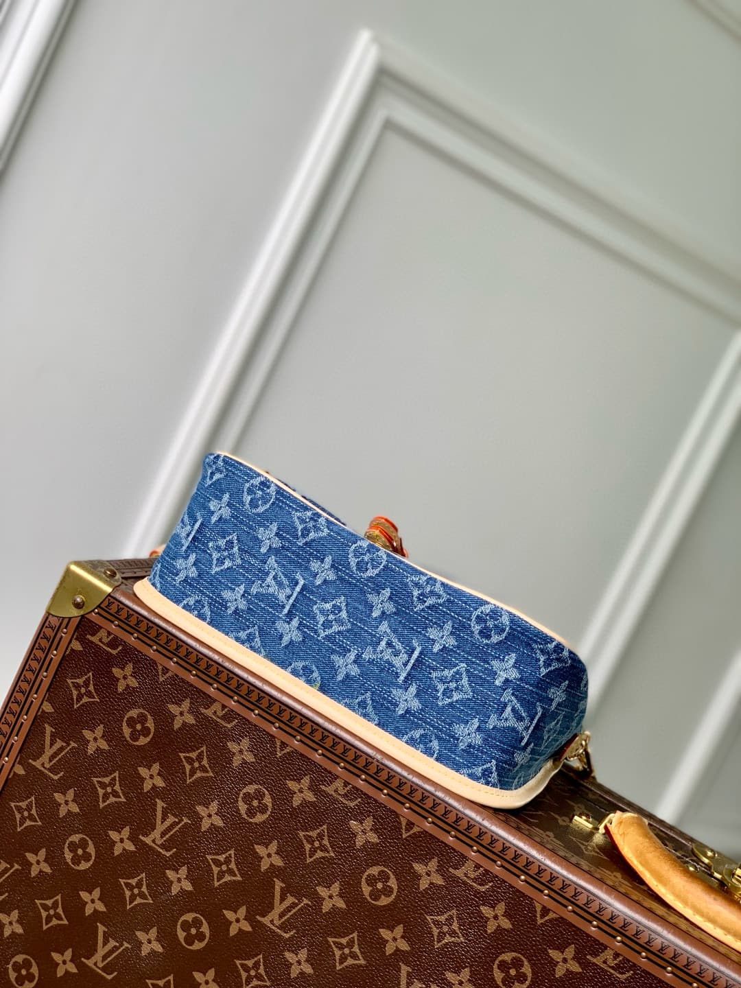 Louis Vuitton Diane Denim Blue M13070 High