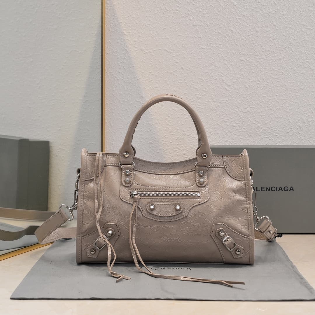 WOMEN'S LE CITY SMALL BAG Lambskin & Silver Metal High
