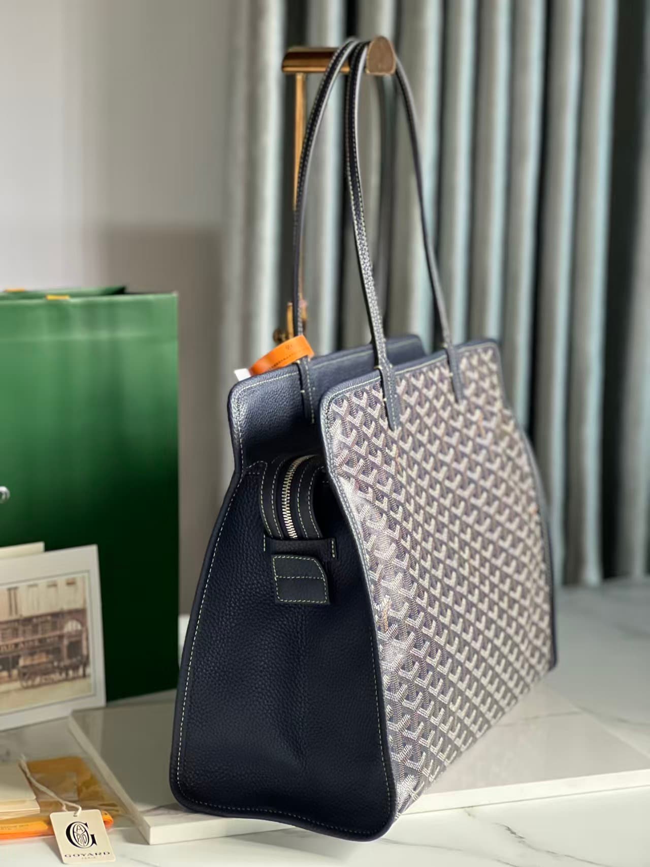 Goyard Hardy PM tote bag Navy blue High